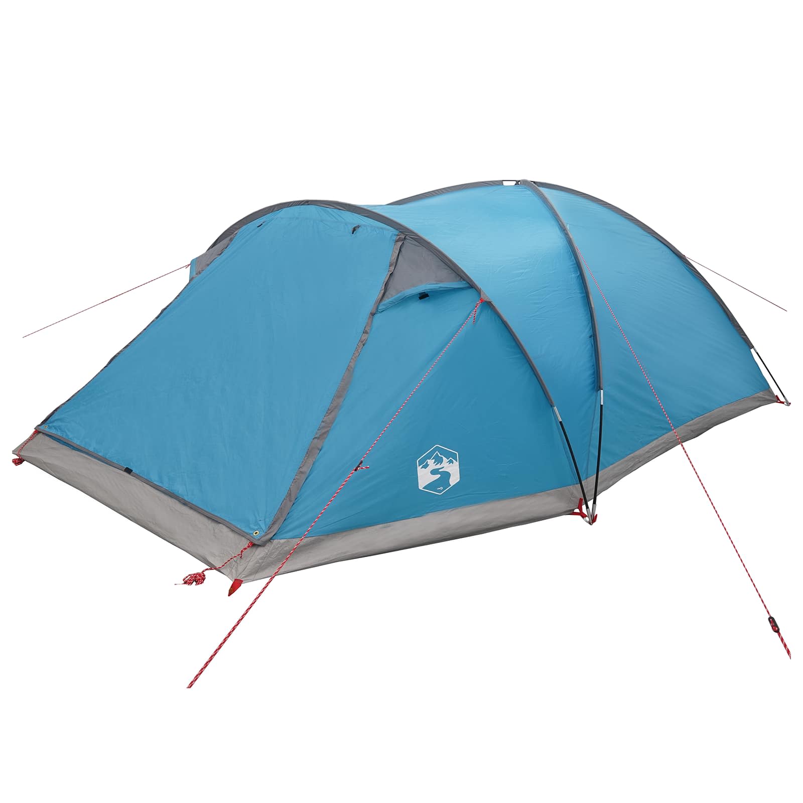 Tenda Capanna 8 persona Blu Poliestere e Acciaio