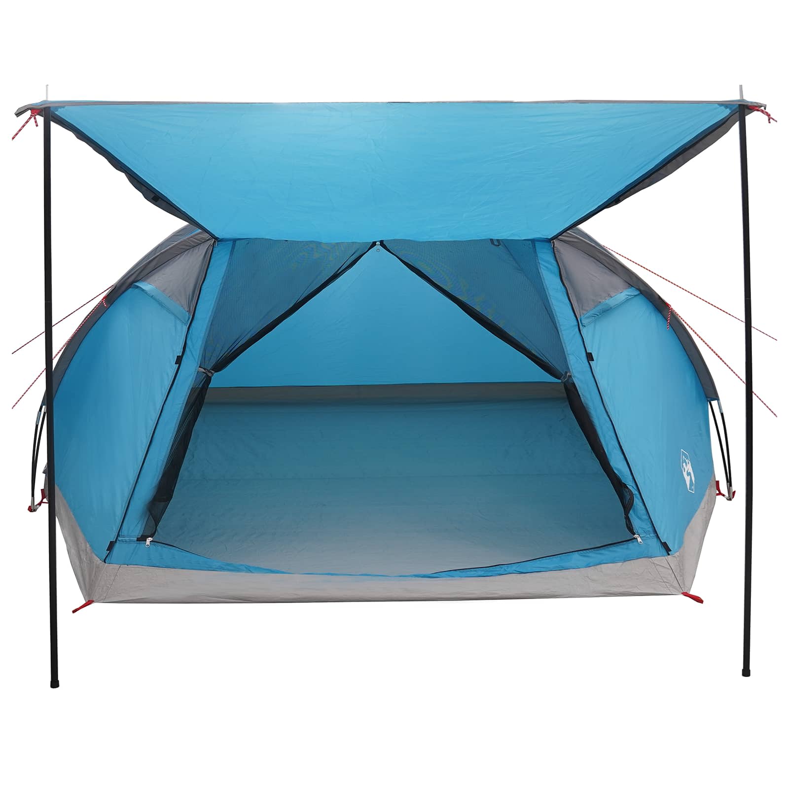 Tenda Capanna 8 persona Blu Poliestere e Acciaio