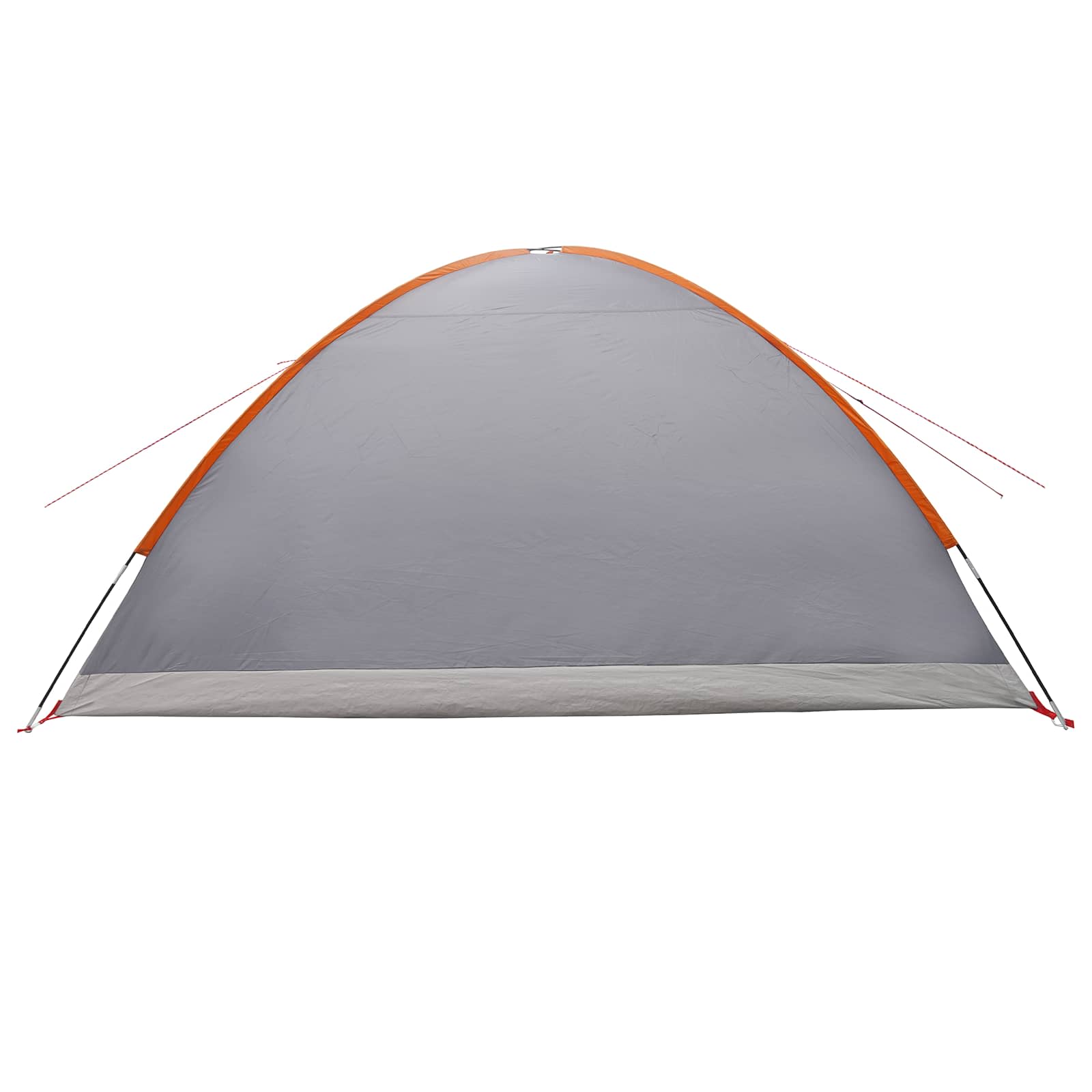 Tenda Capanna 8 persona Grigio e arancione Poliestere e Acciaio