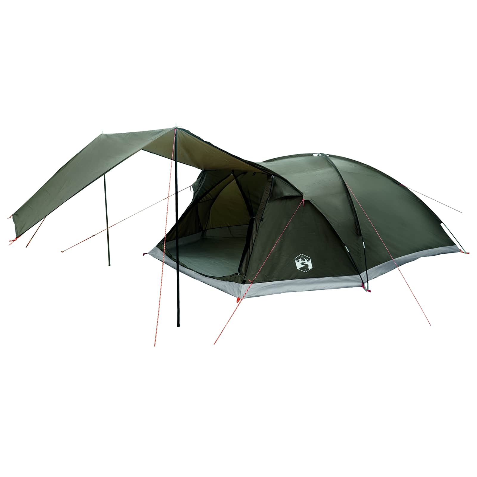 Tenda Capanna 8 persona Verde militare Poliestere e Acciaio