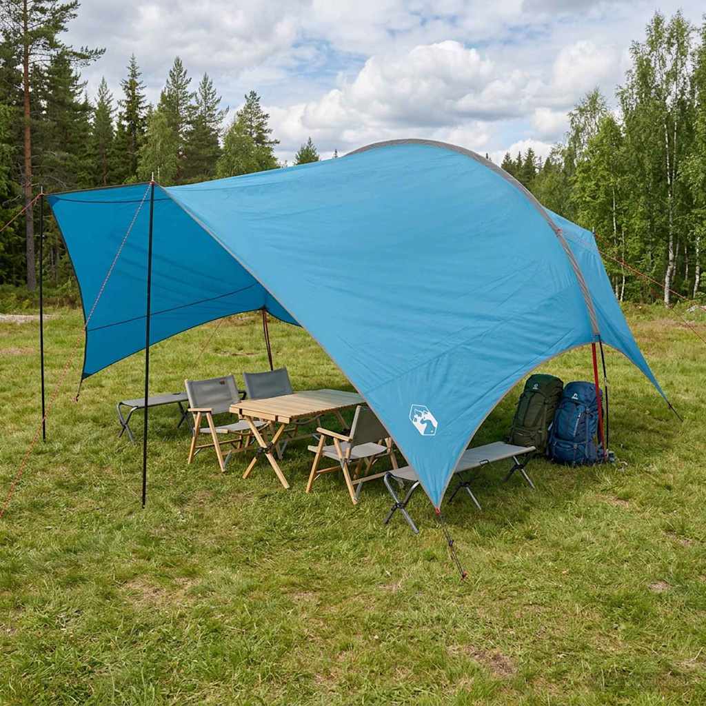 Telo da campeggio resistente all'acqua Blu 550 x 400 x 230 cm