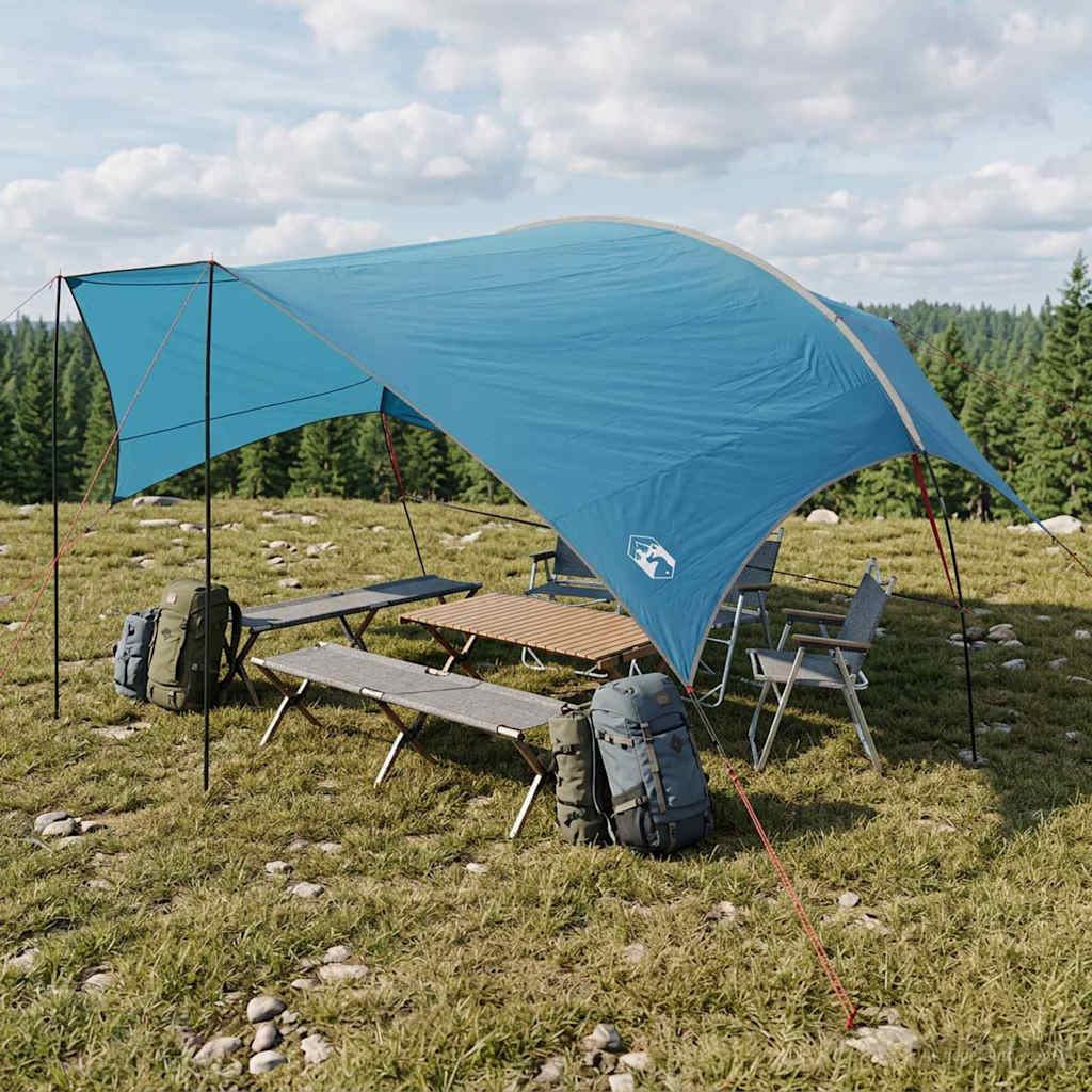 Telo da campeggio resistente all'acqua Blu 695 x 580 x 200 cm