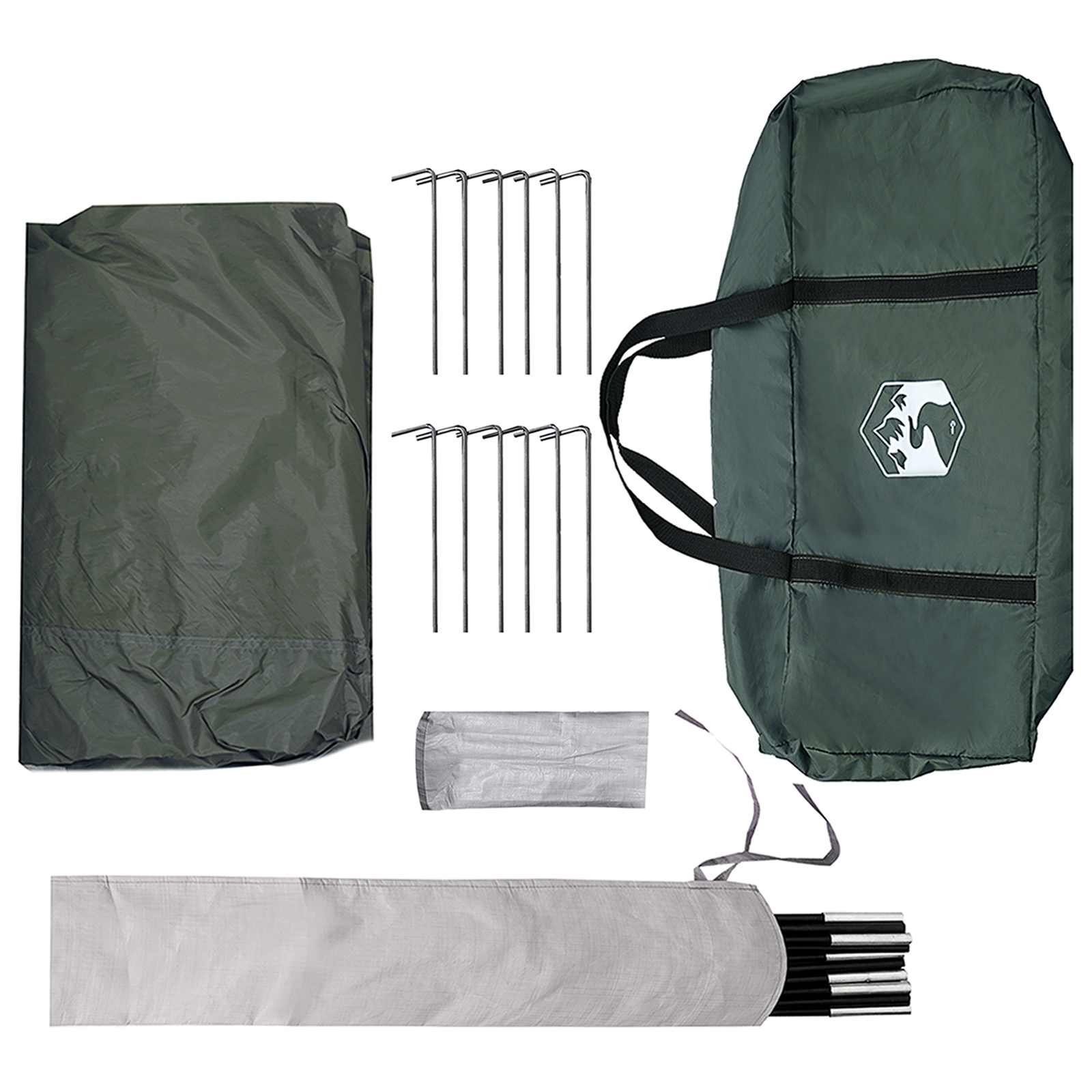 Telo da campeggio resistente all'acqua Verde militare