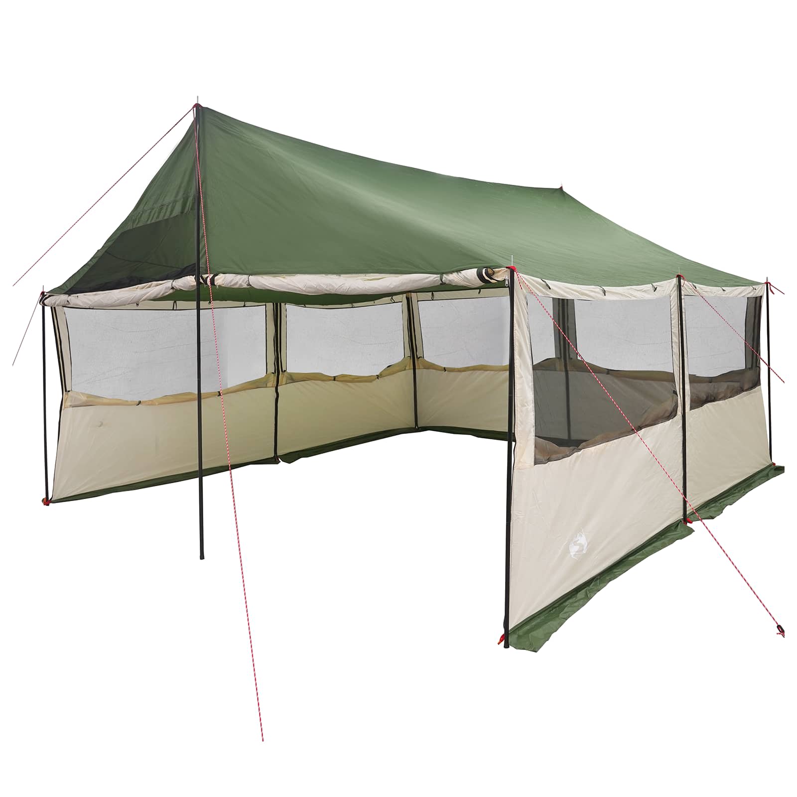 Tenda Familiare Verde 450 x 400 x 265 cm Poliestere e Acciaio