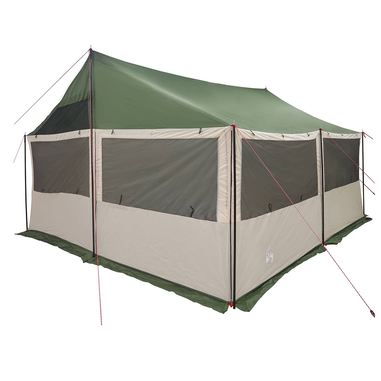 Tenda Familiare Verde 450 x 400 x 265 cm Poliestere e Acciaio