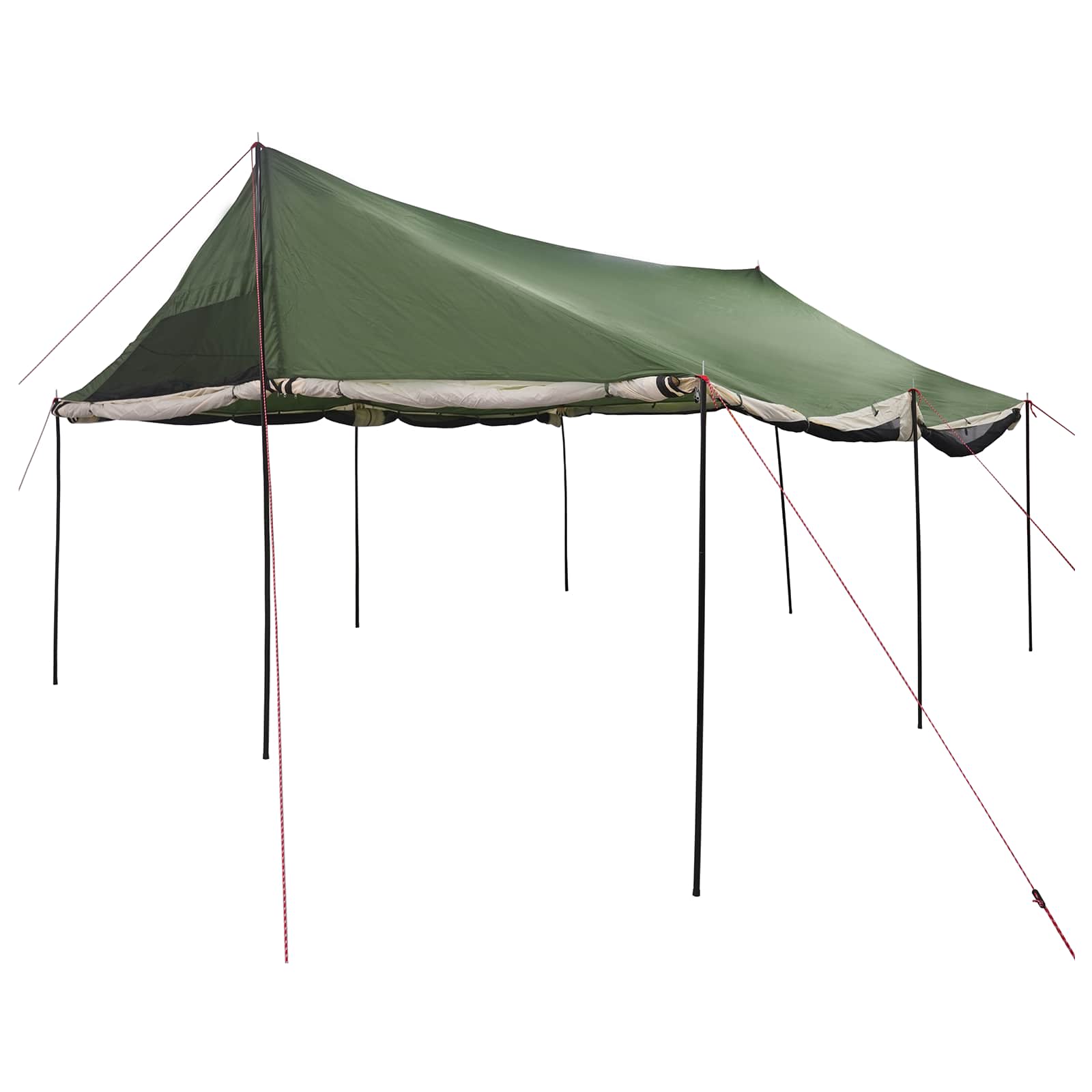 Tenda Familiare Verde 450 x 400 x 265 cm Poliestere e Acciaio