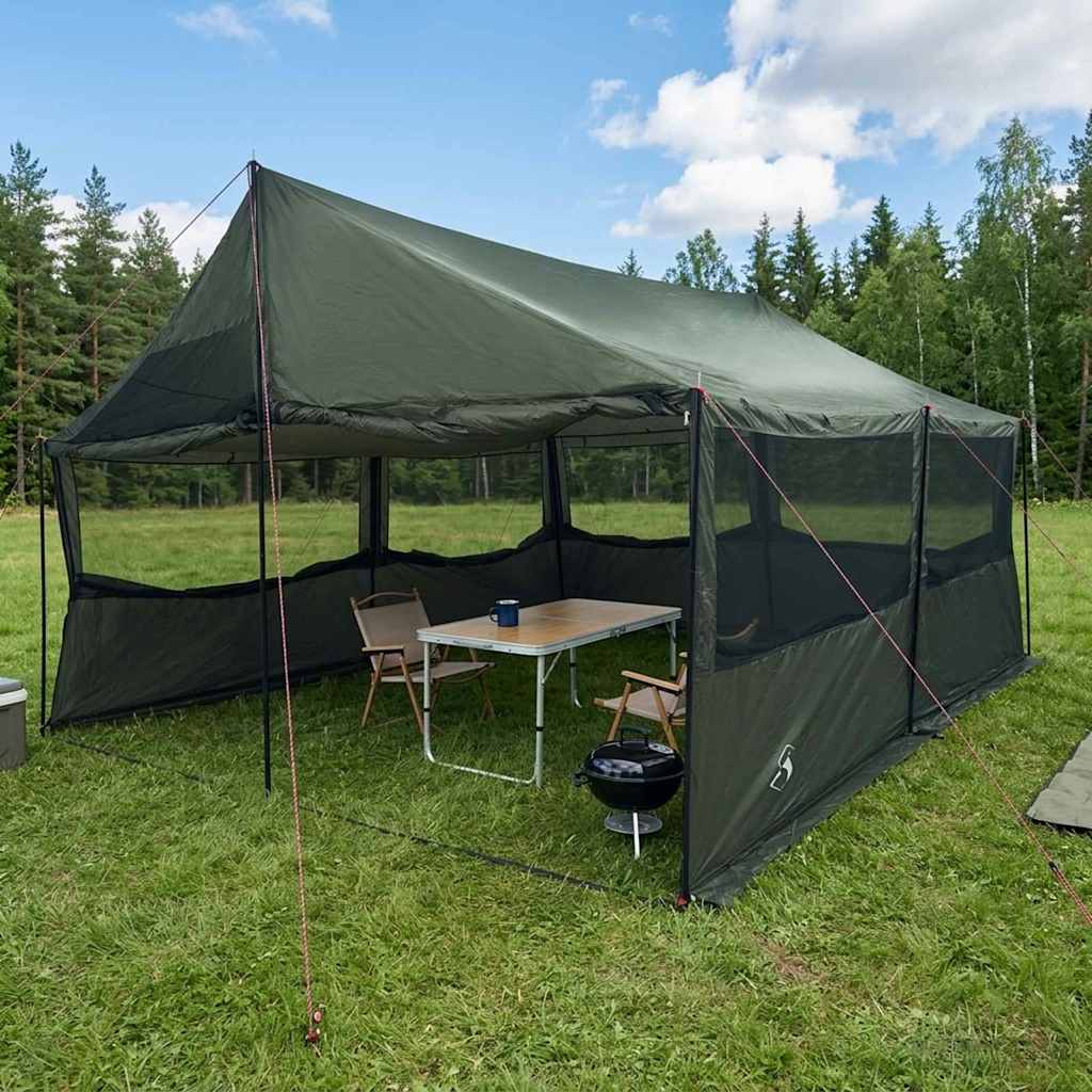 Tenda Familiare Verde militare 450 x 400 x 265 cm