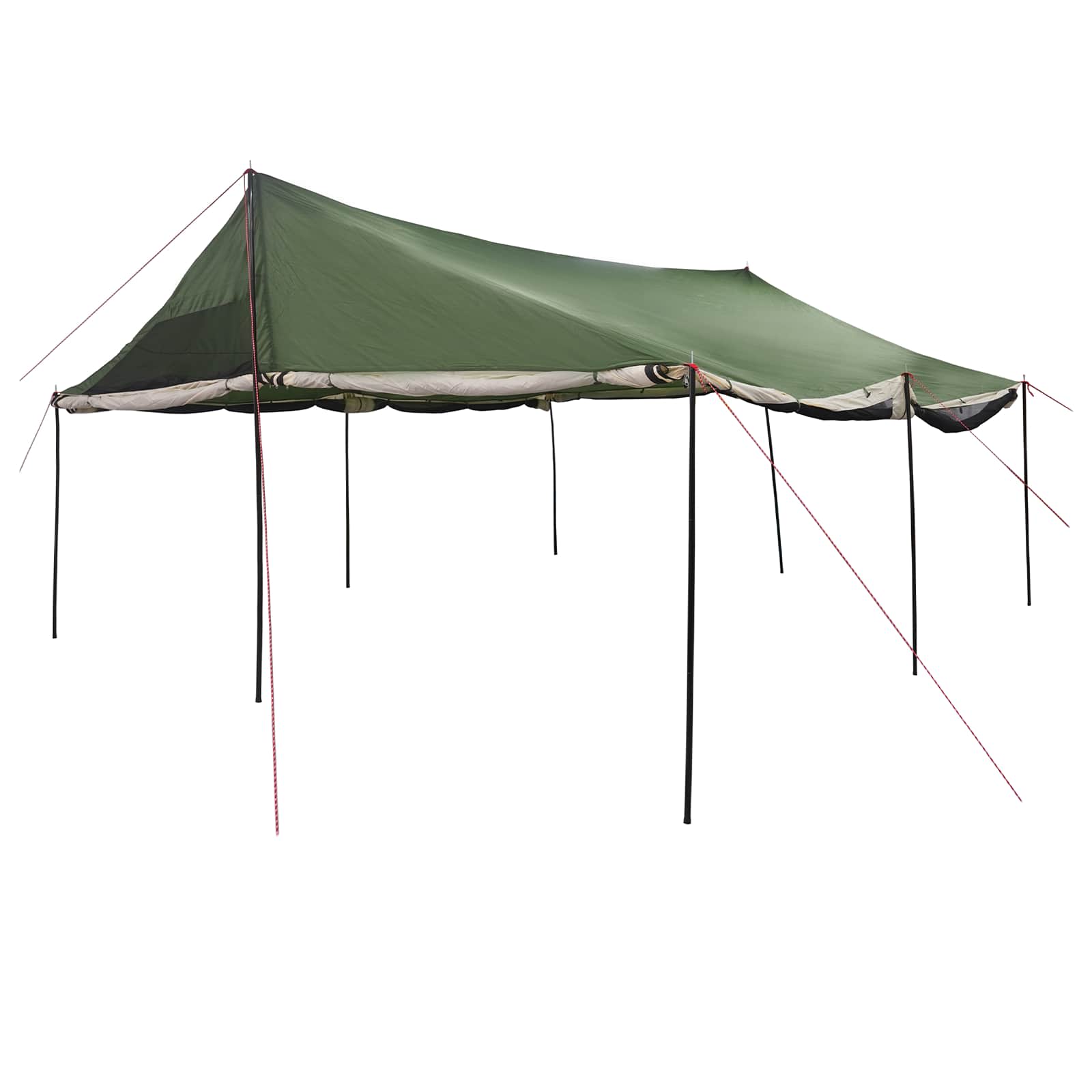 Tenda Familiare Verde 600 x 400 x 268 cm Poliestere e Acciaio