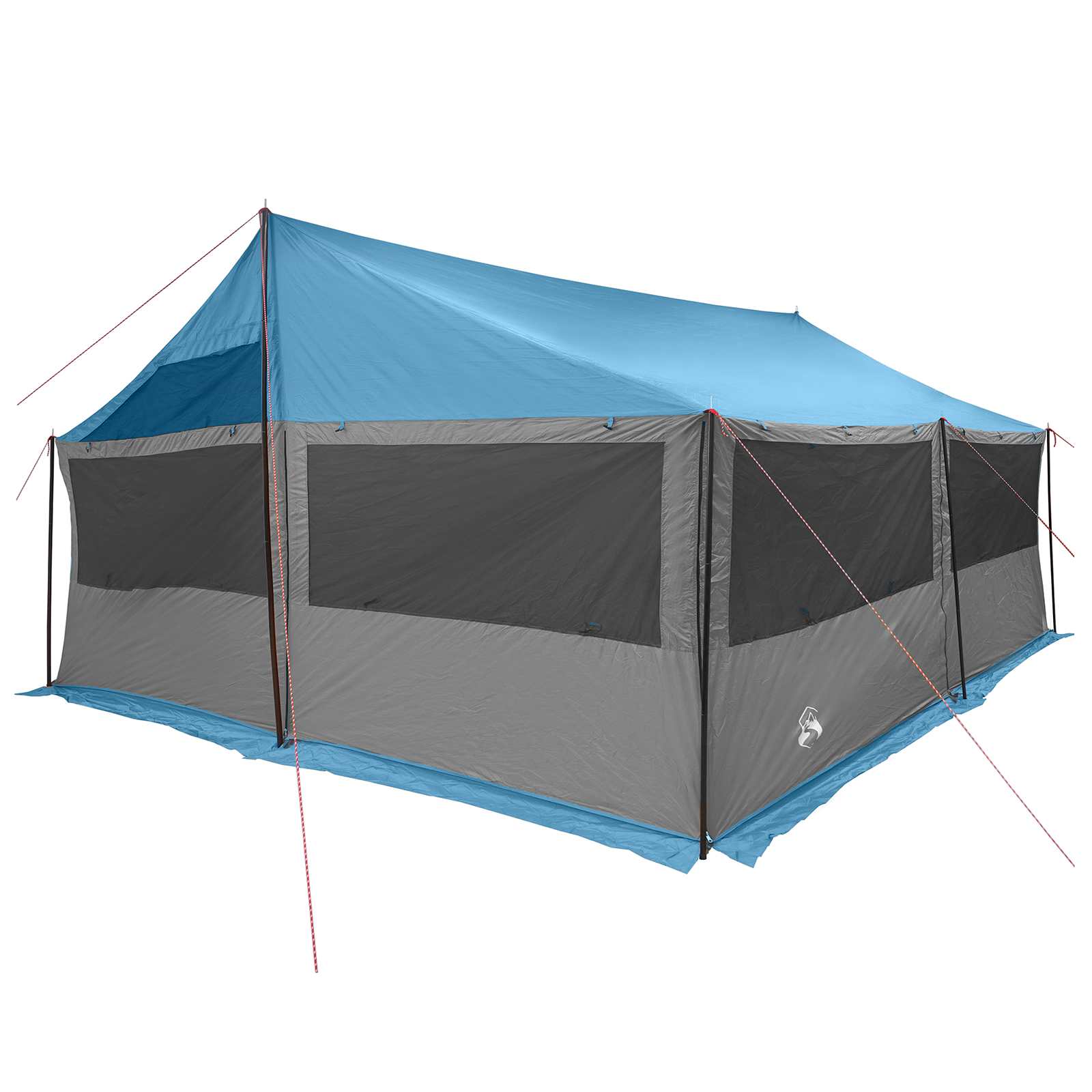 Tenda Familiare Blu 600 x 400 x 268 cm Poliestere e Acciaio