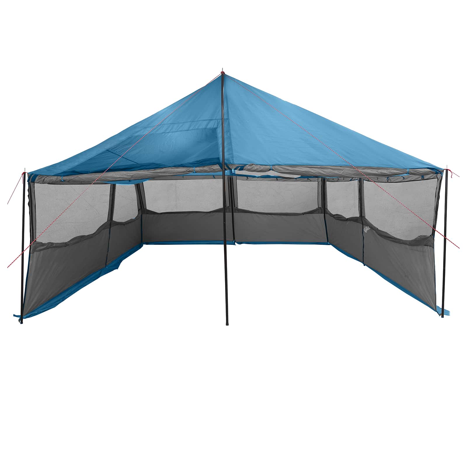 Tenda Familiare Blu 600 x 400 x 268 cm Poliestere e Acciaio