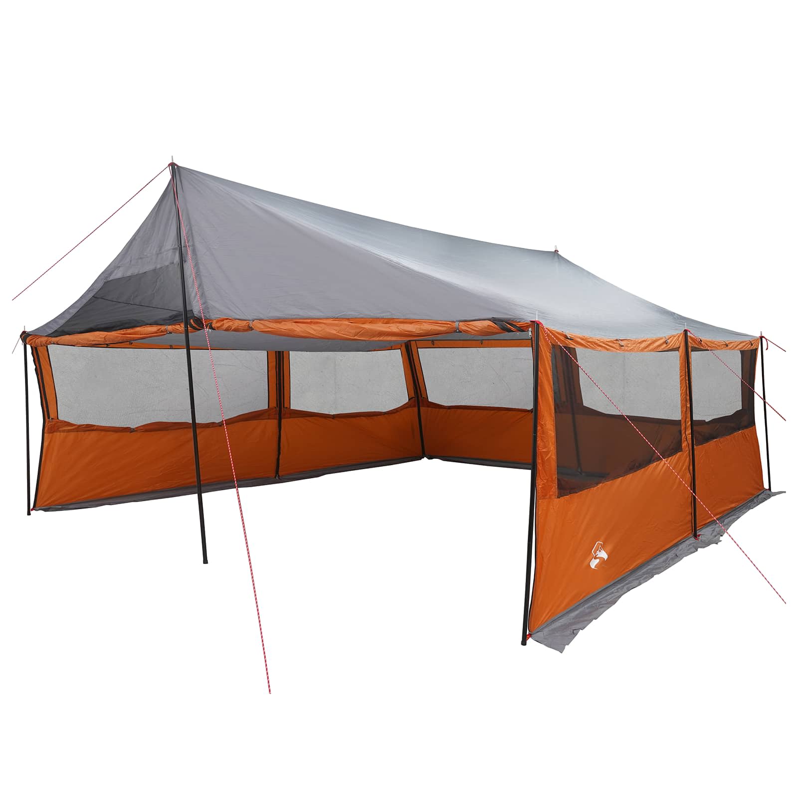 Tenda Familiare Grigio e arancione 600 x 400 x 268 cm