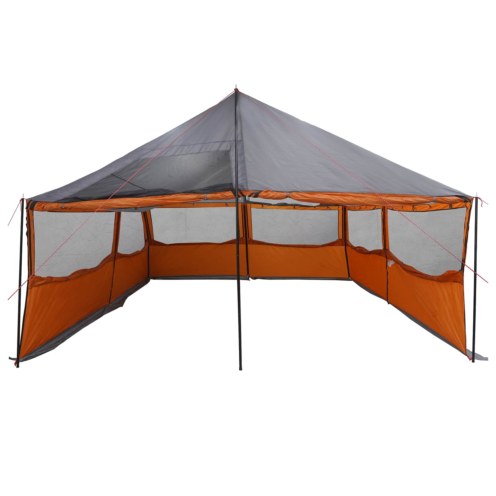 Tenda Familiare Grigio e arancione 600 x 400 x 268 cm