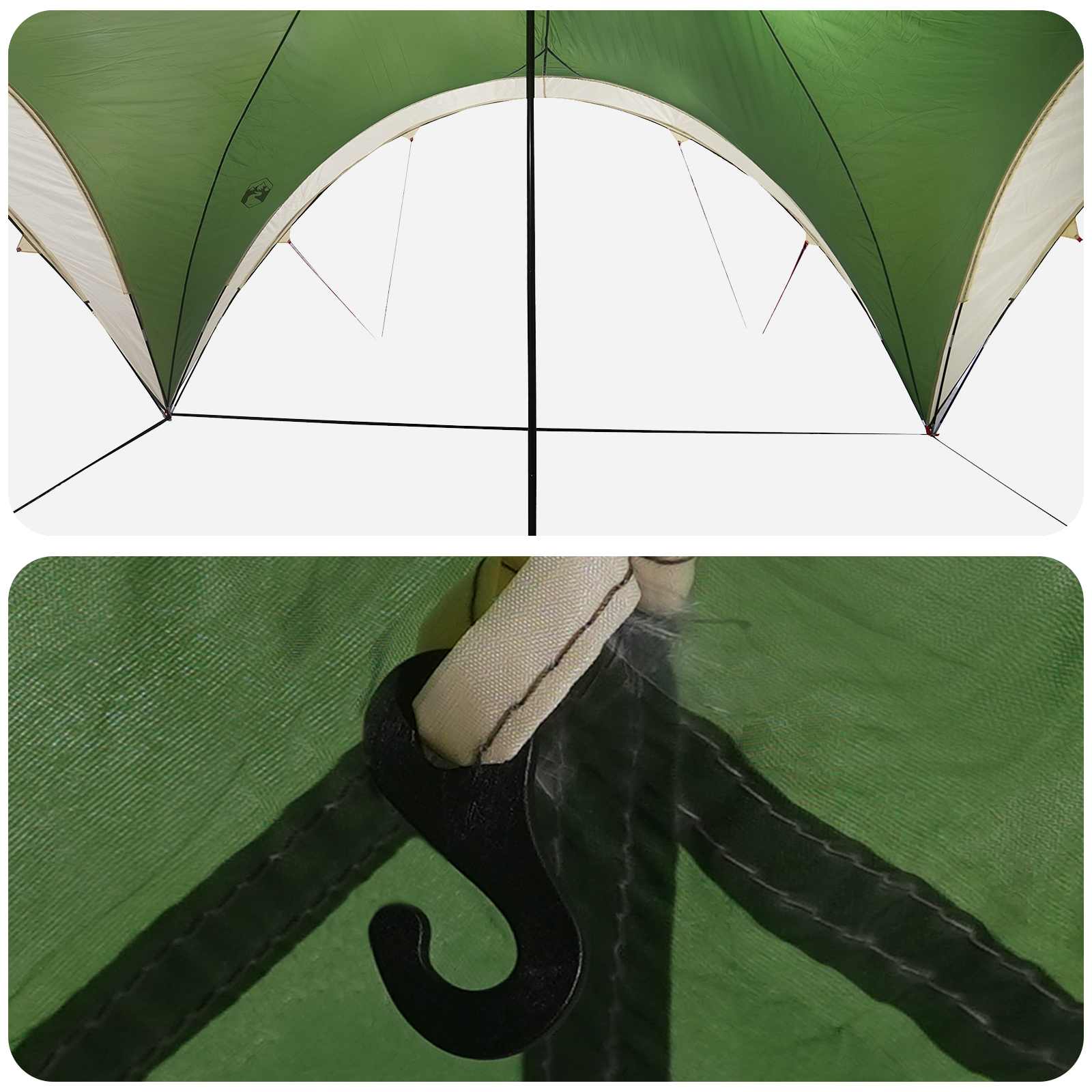 Tenda Party Verde 500 x 500 x 350 cm Poliestere e Acciaio