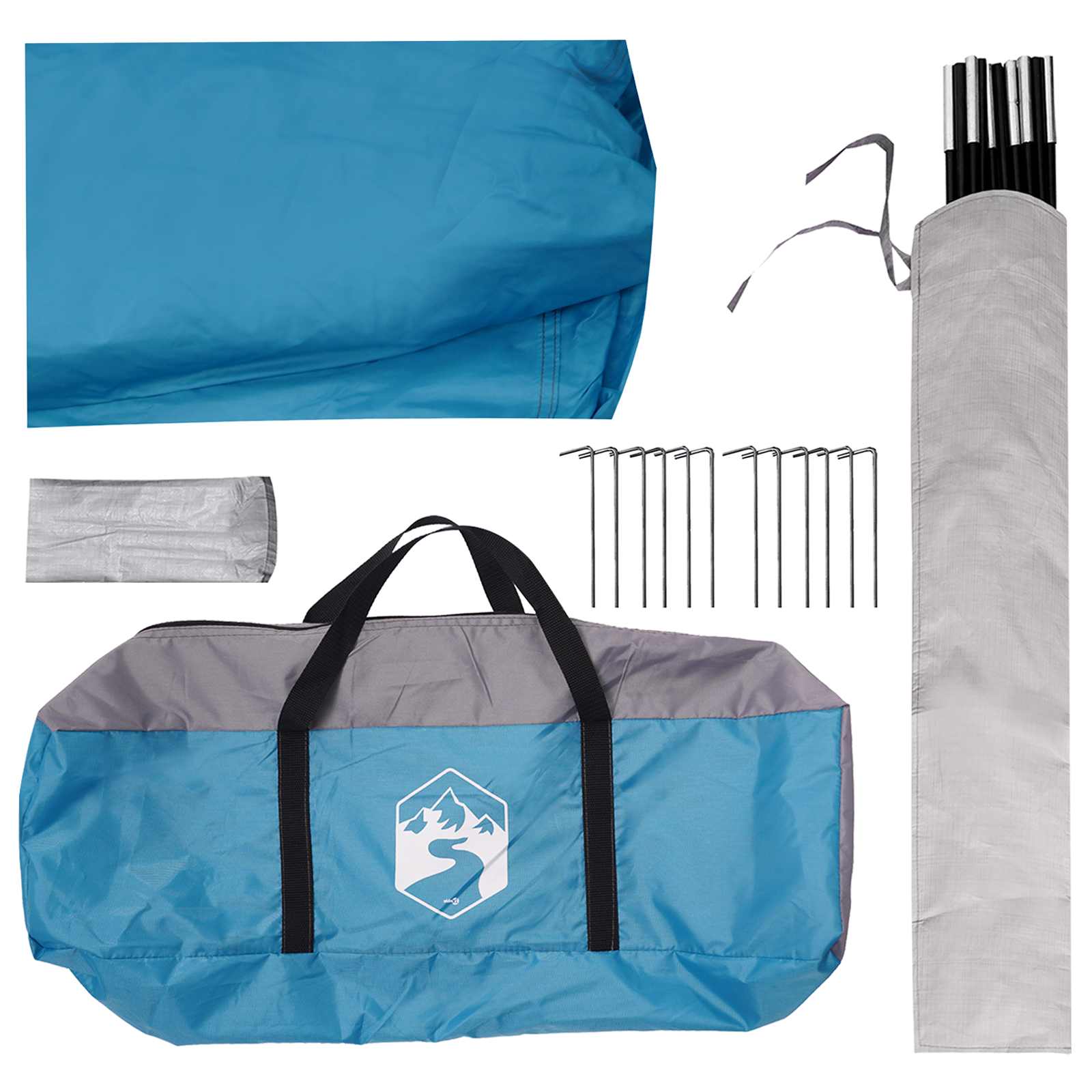 Tenda Party Blu 500 x 500 x 350 cm Poliestere e Acciaio