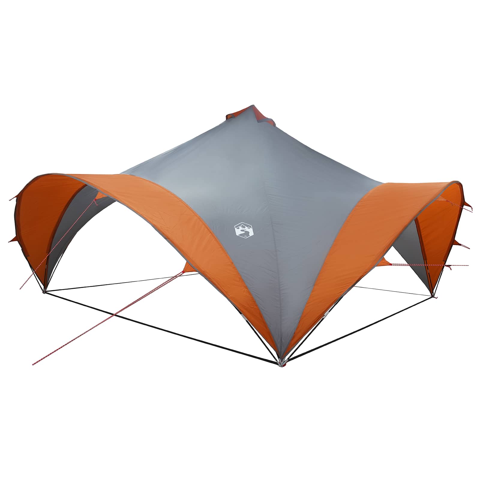 Tenda Party Grigio e arancione 500 x 500 x 350 cm