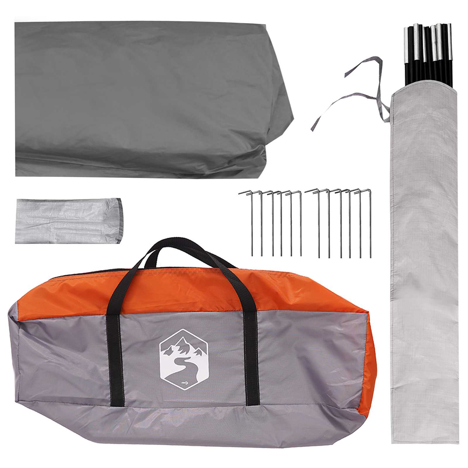 Tenda Party Grigio e arancione 500 x 500 x 350 cm
