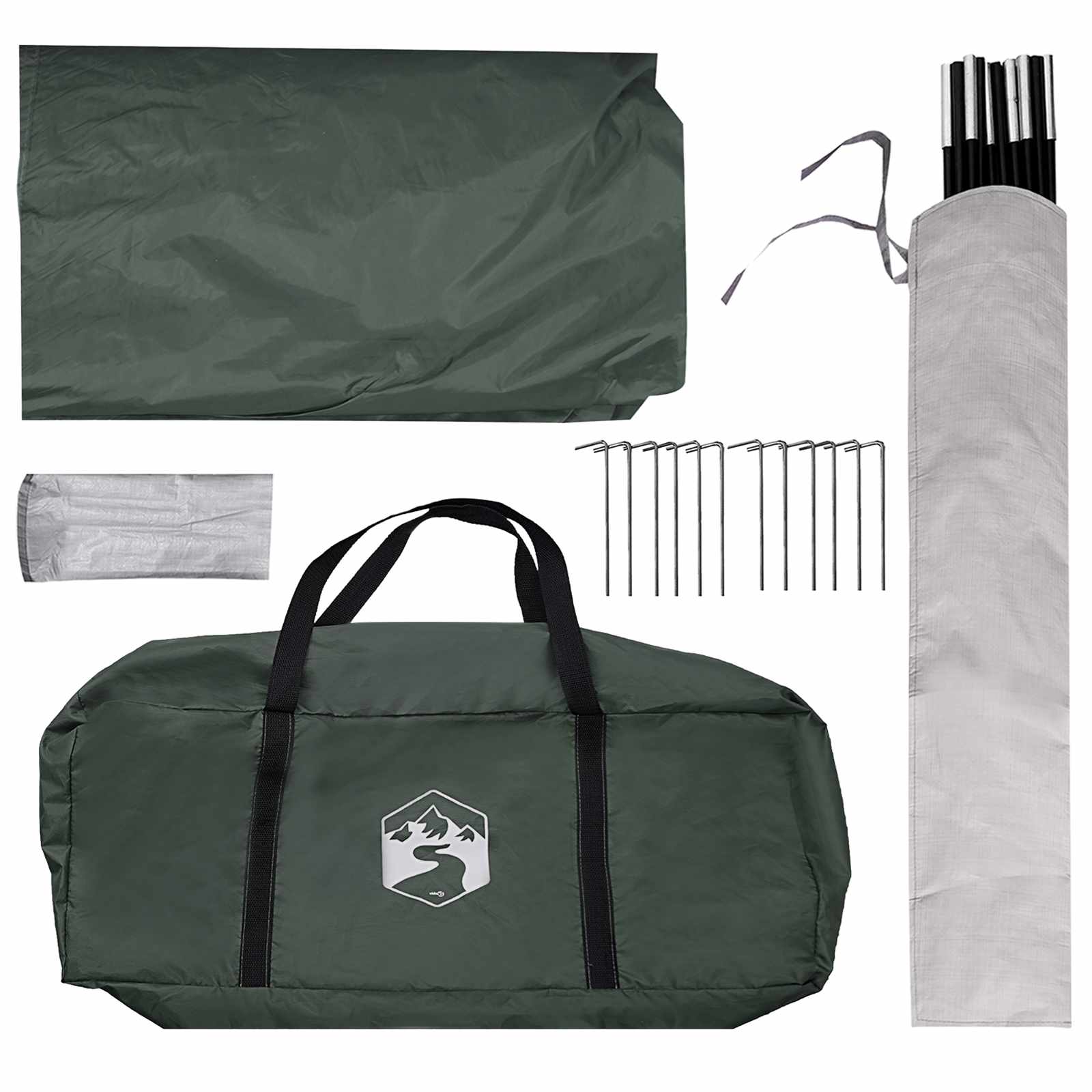 Tenda Party Verde militare 500 x 500 x 350 cm