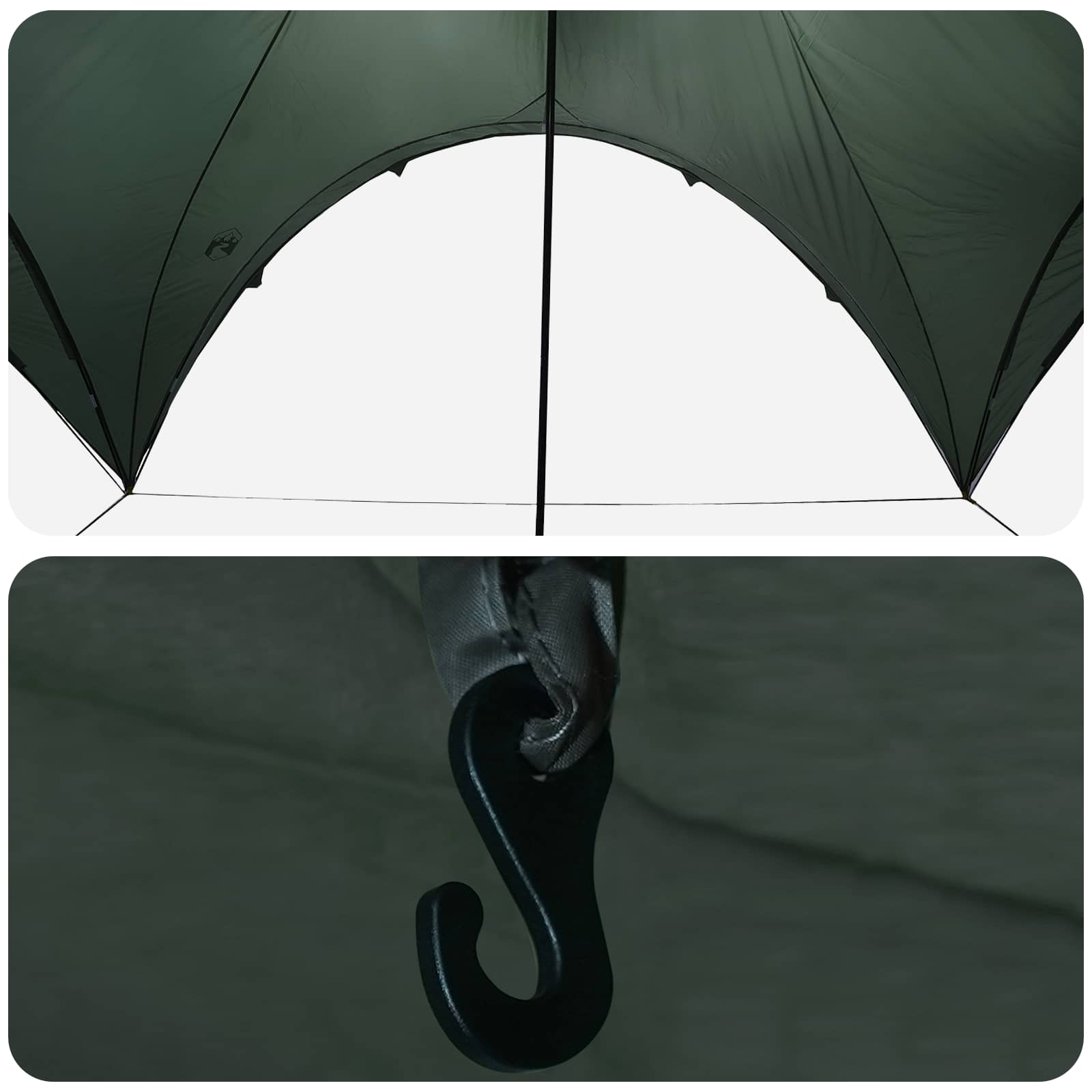 Tenda Party Verde militare 500 x 500 x 350 cm
