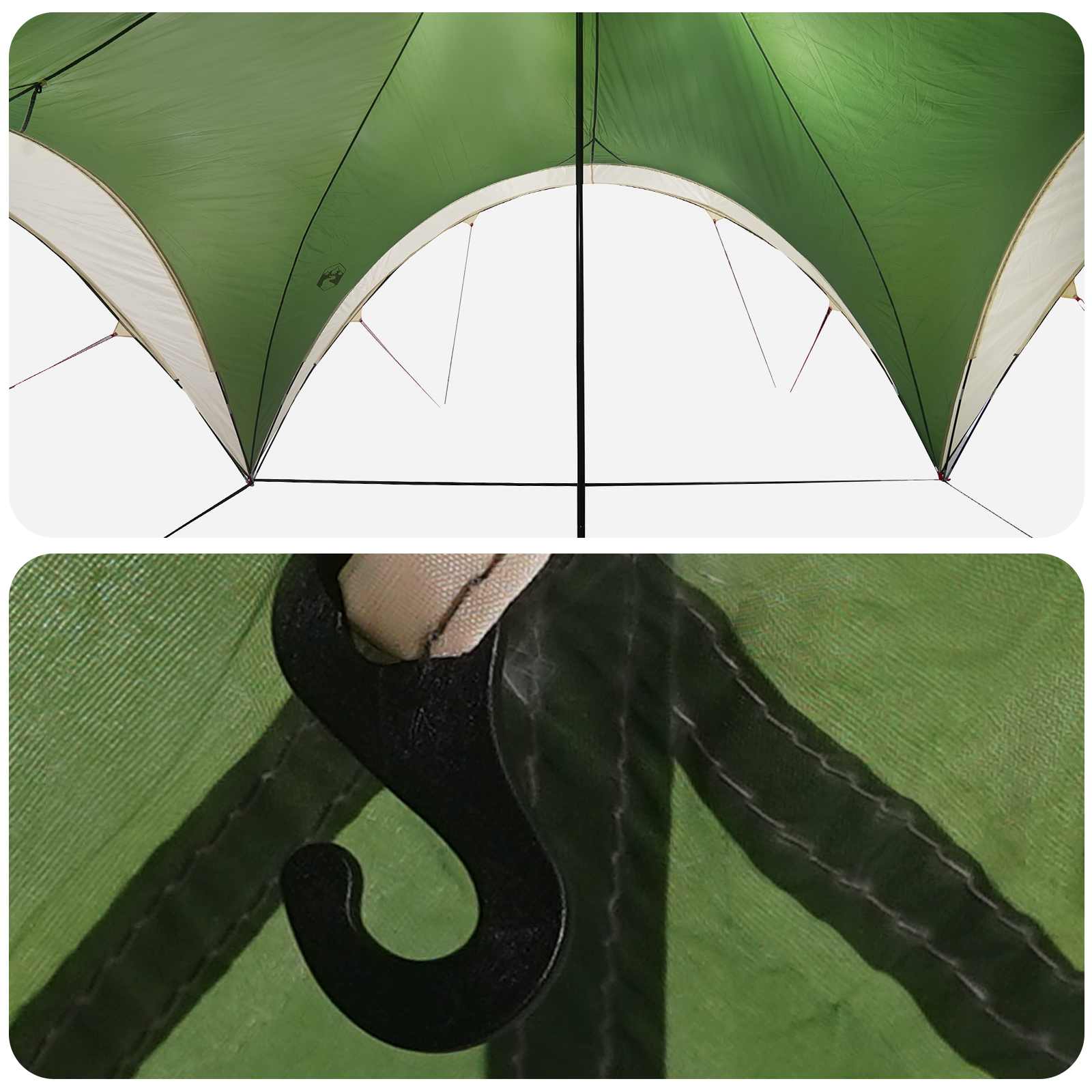 Tenda Party Verde 600 x 600 x 400 cm Poliestere e Acciaio