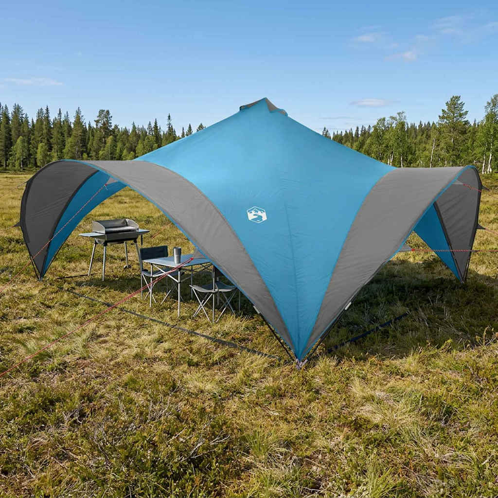 Tenda Party Blu 600 x 600 x 400 cm Poliestere e Acciaio