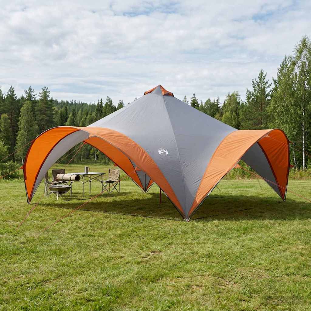 Tenda Party Grigio e arancione 600 x 600 x 400 cm