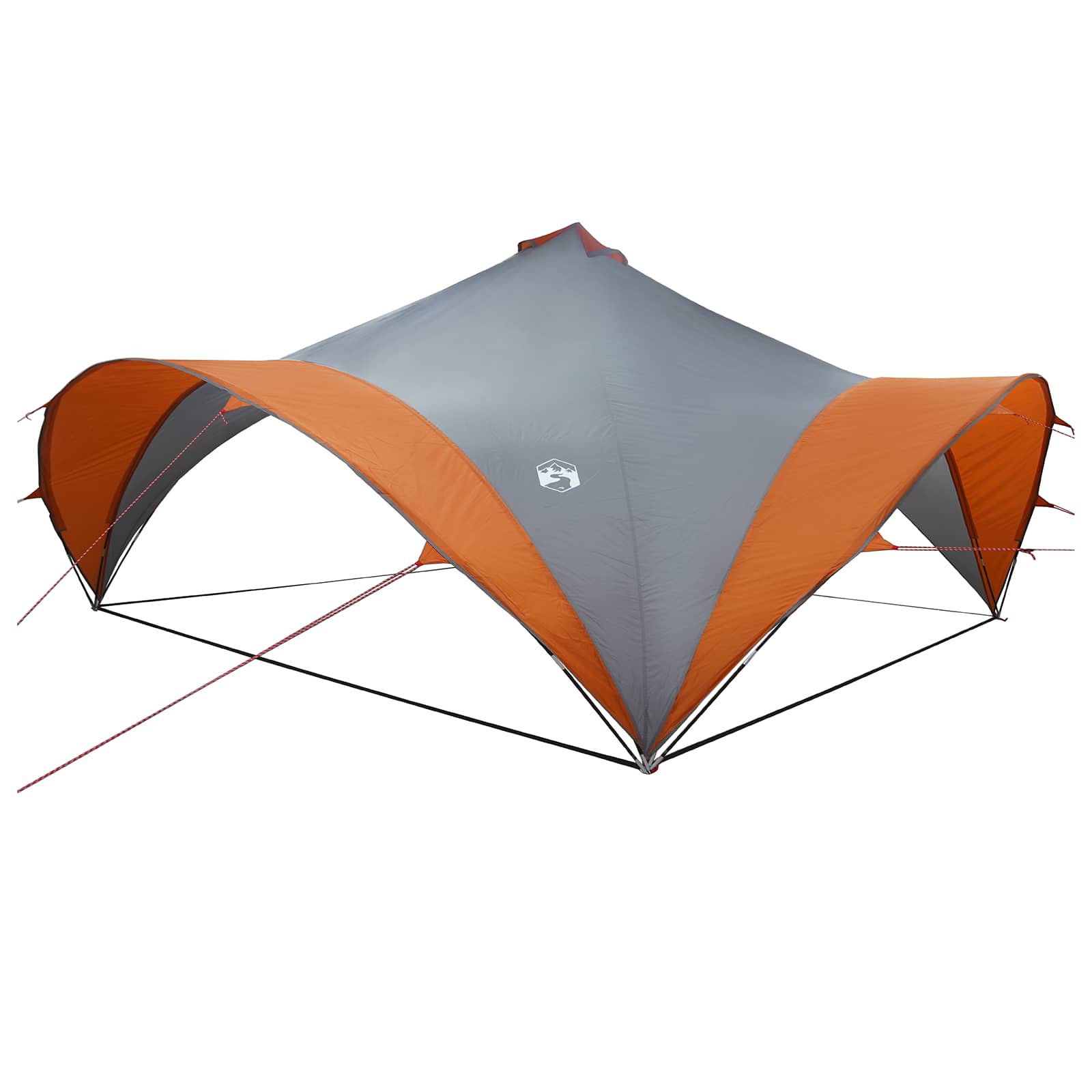 Tenda Party Grigio e arancione 600 x 600 x 400 cm