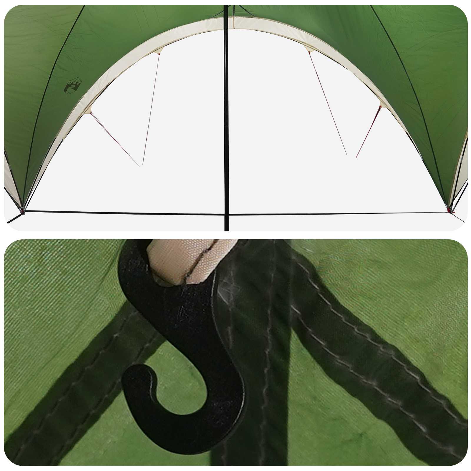 Tenda Party Verde 400 x 400 x 320 cm Poliestere e Acciaio