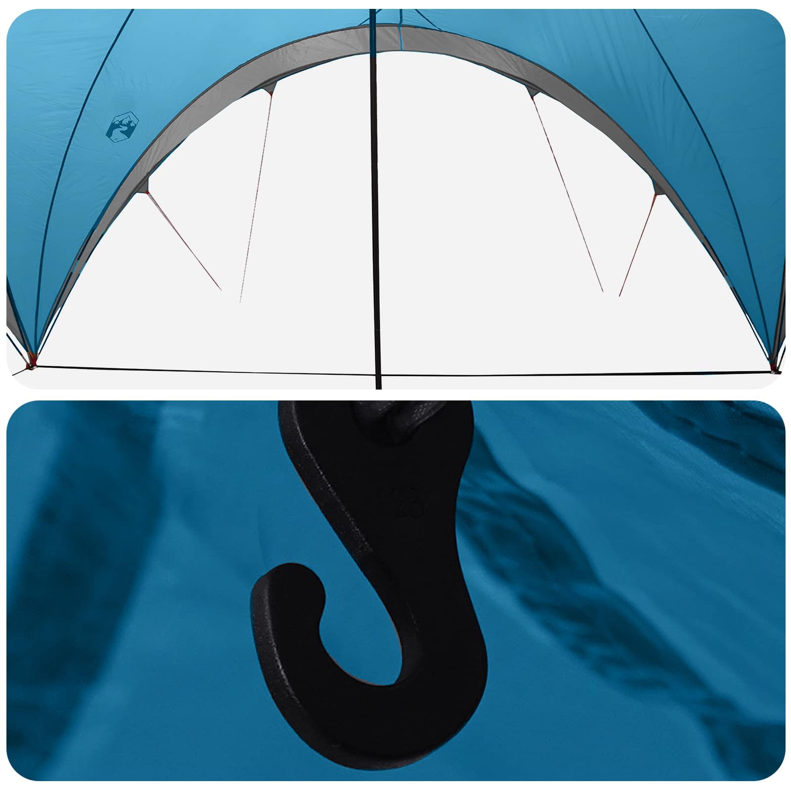 Tenda Party Blu 400 x 400 x 320 cm Poliestere e Acciaio