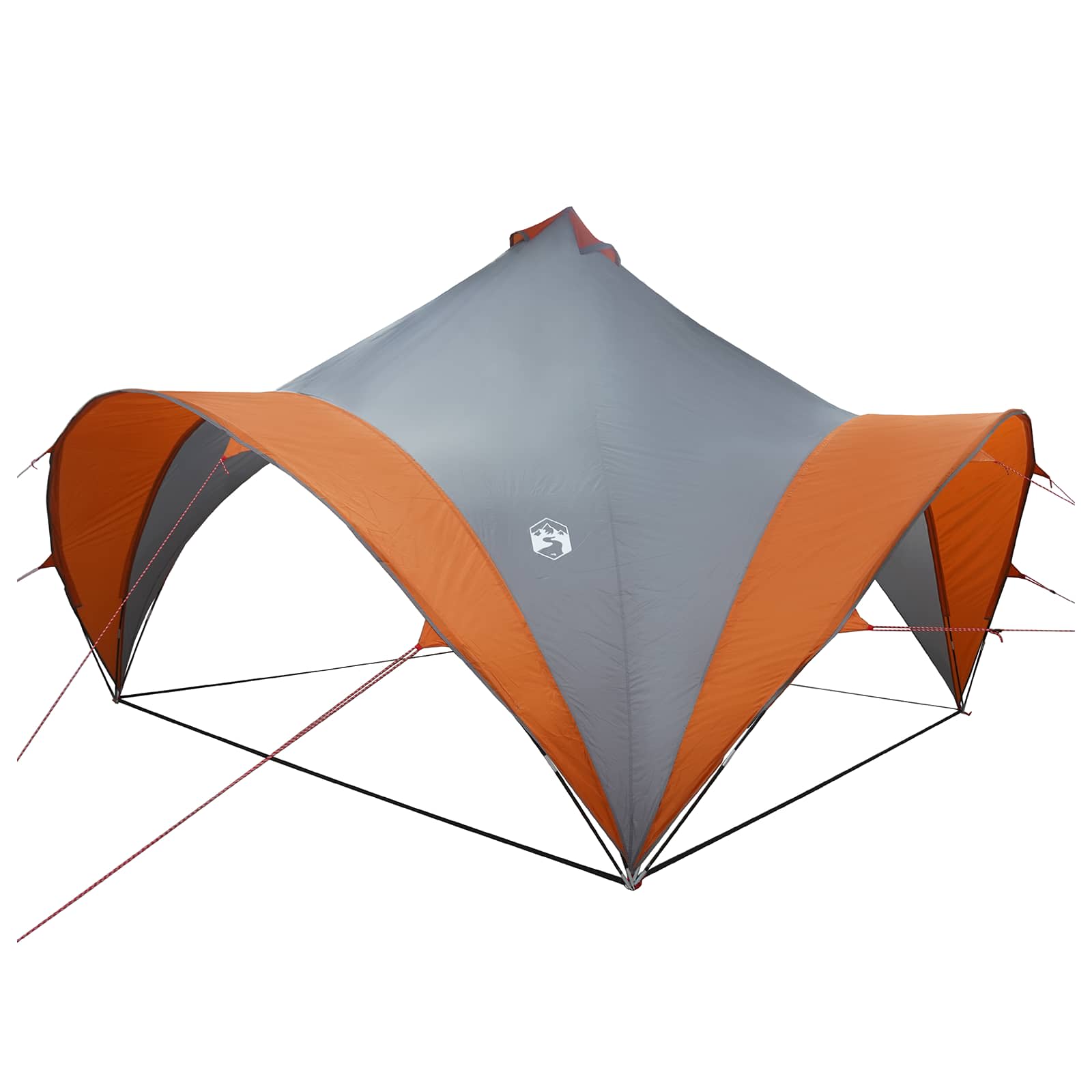 Tenda Party Grigio e arancione 400 x 400 x 320 cm