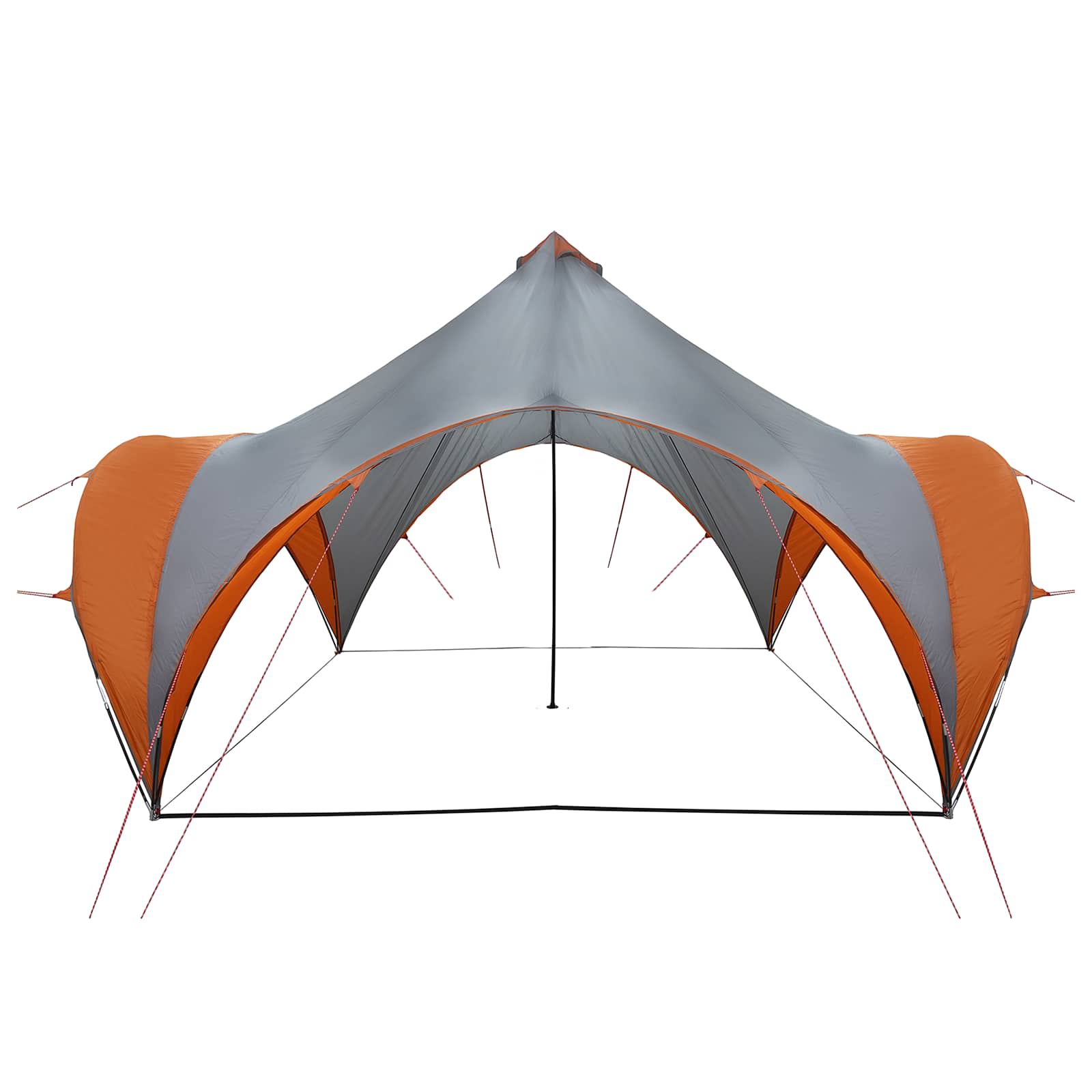 Tenda Party Grigio e arancione 400 x 400 x 320 cm