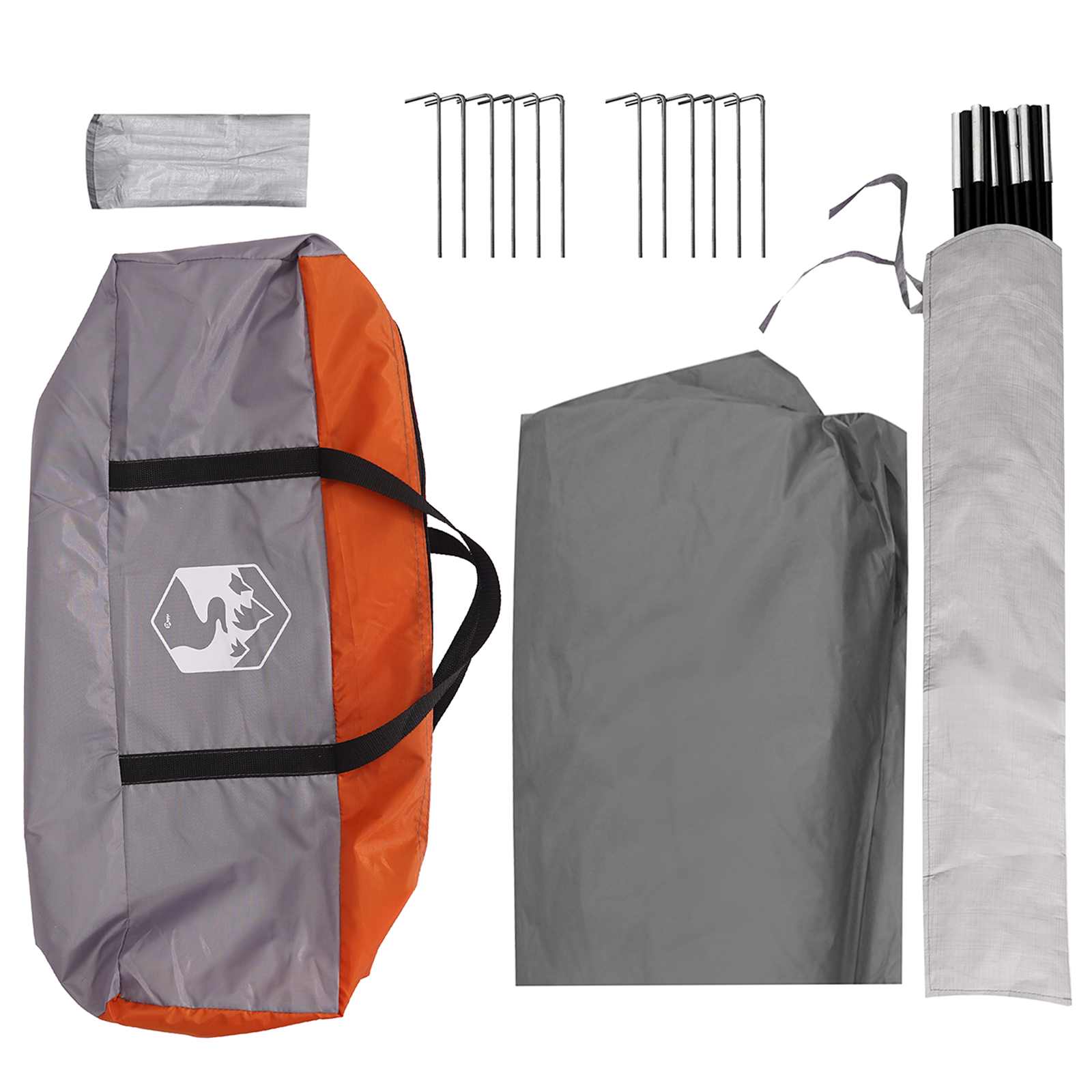 Tenda Party Grigio e arancione 400 x 400 x 320 cm