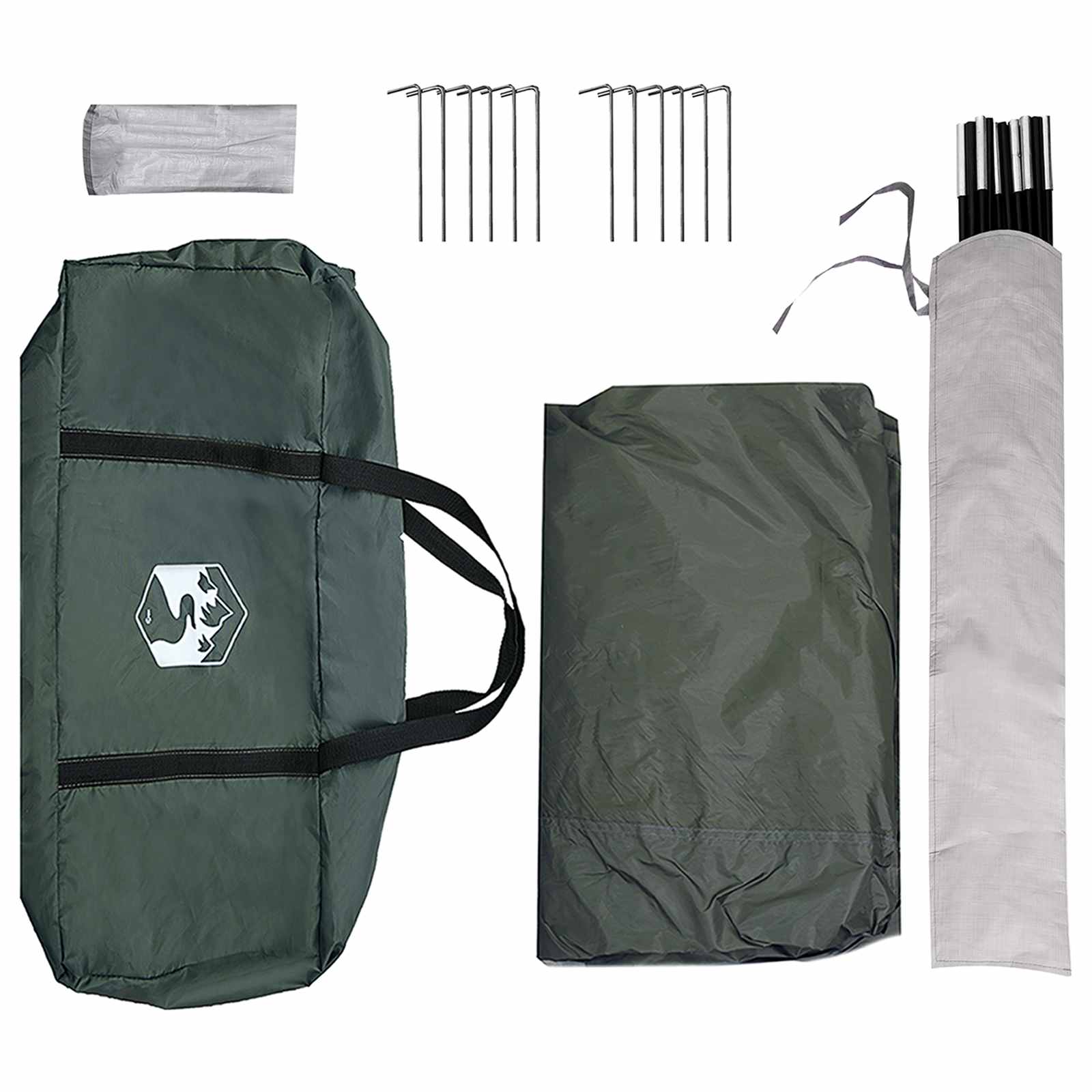 Tenda Party Verde militare 400 x 400 x 320 cm
