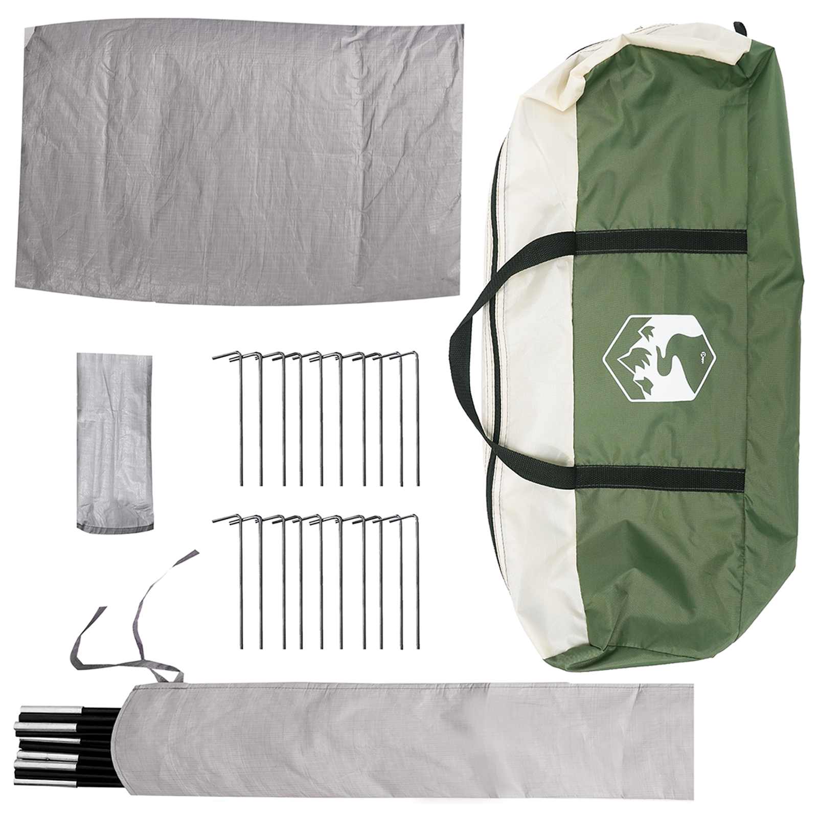 Tenda Tipi 18.0 persona Verde Poliestere e Acciaio