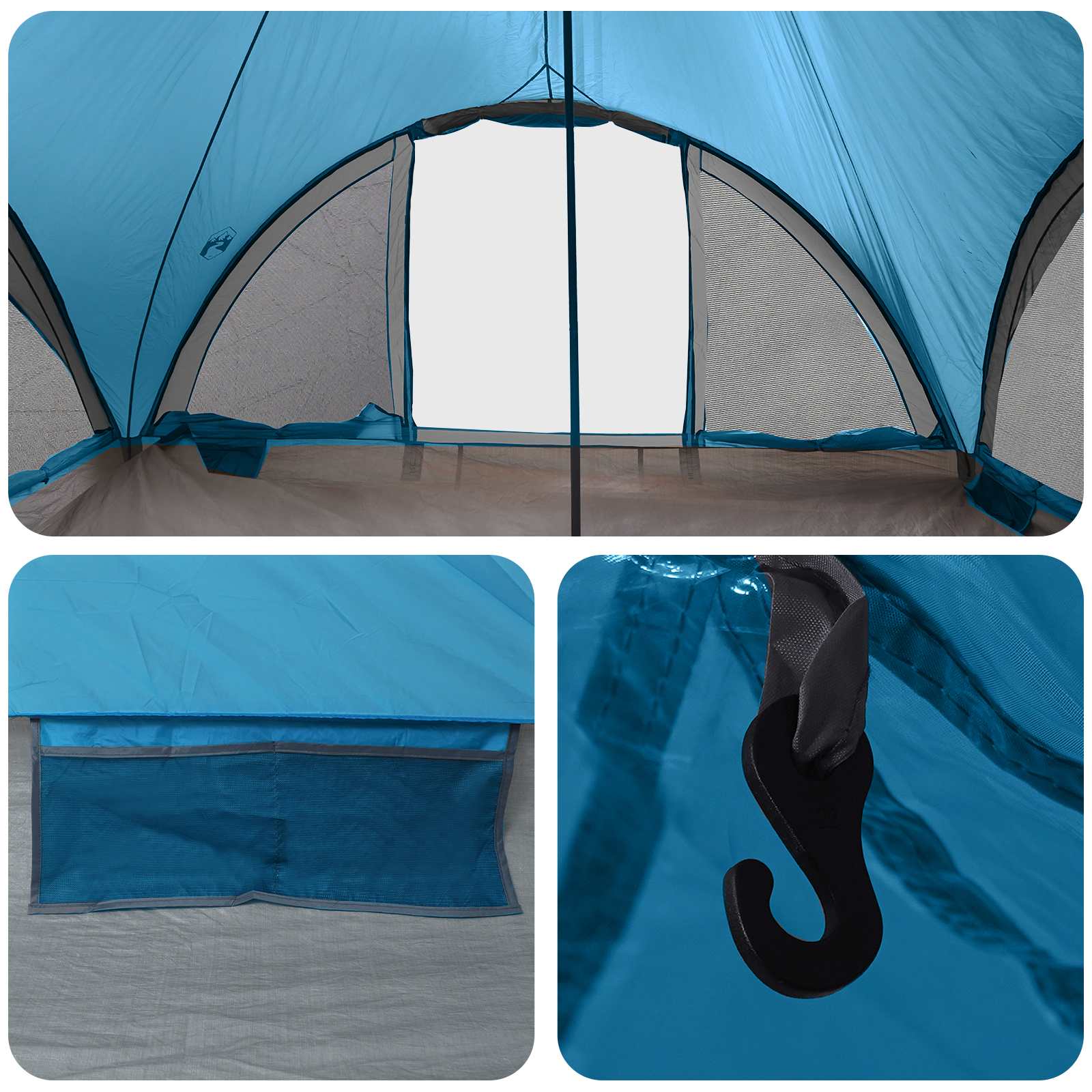 Tenda Tipi 18.0 persona Blu Poliestere e Acciaio