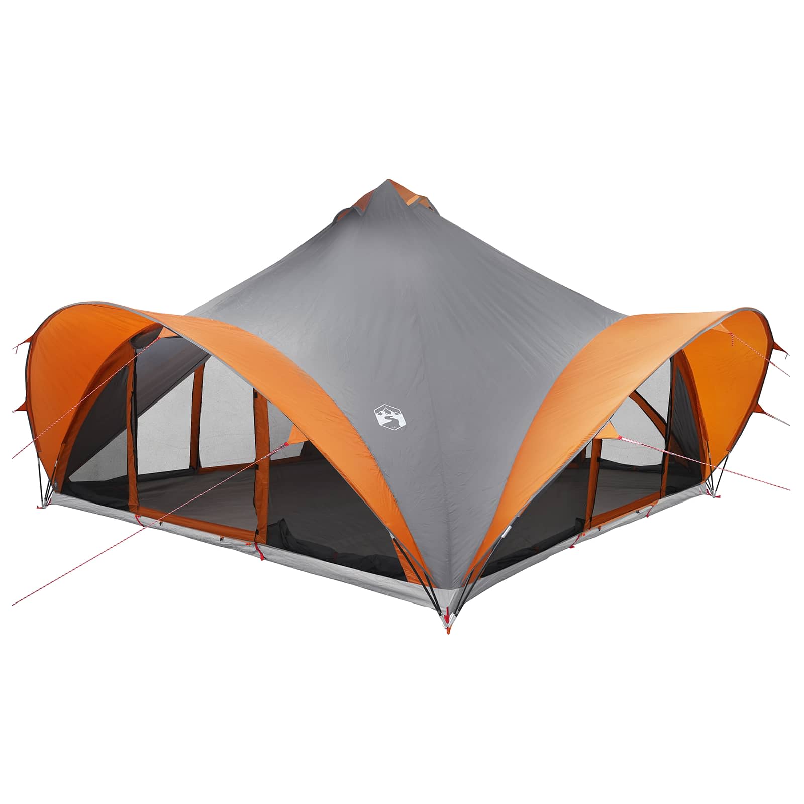 Tenda Tipi 18.0 persona Grigio e arancione Poliestere e Acciaio