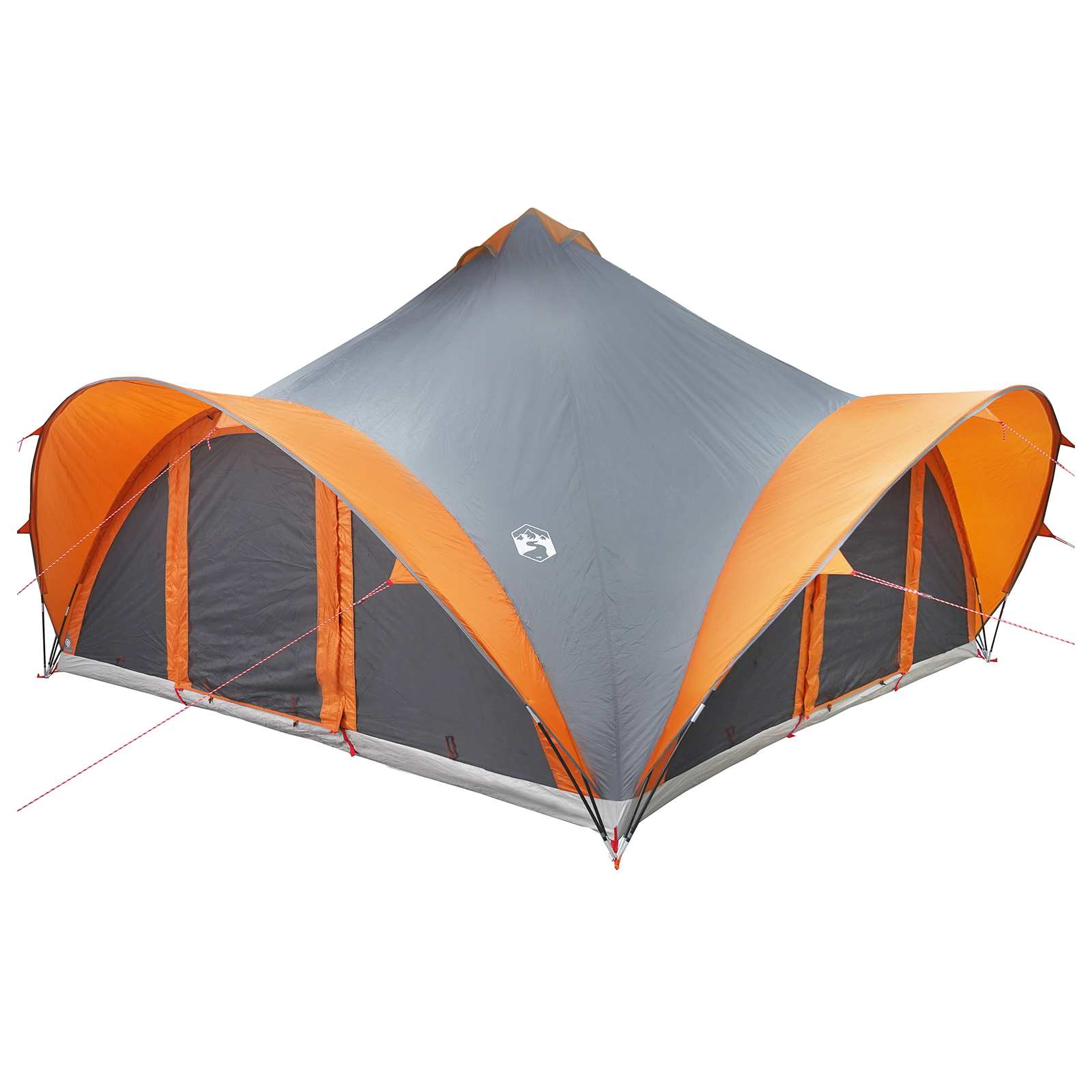 Tenda Tipi 18.0 persona Grigio e arancione Poliestere e Acciaio