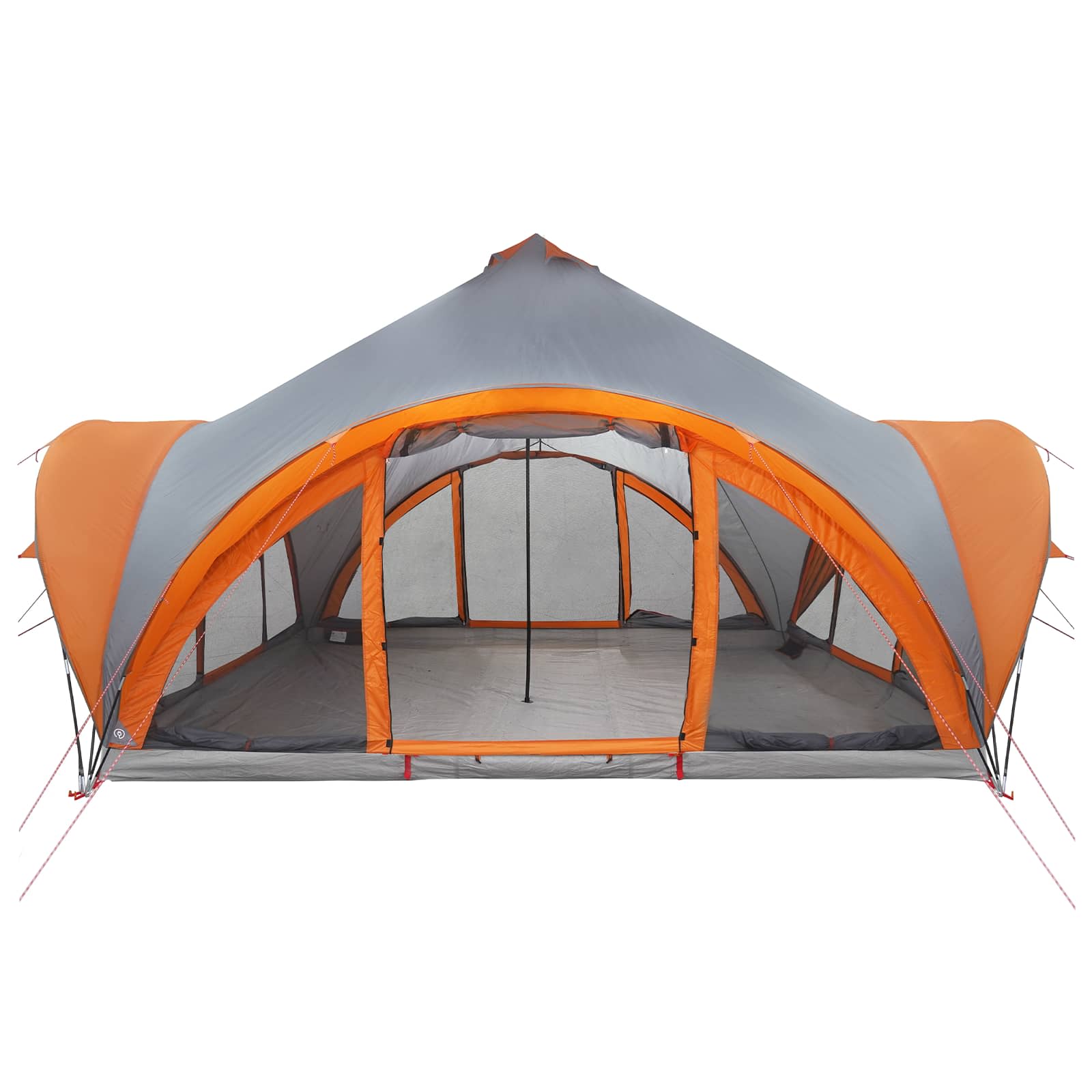 Tenda Tipi 18.0 persona Grigio e arancione Poliestere e Acciaio