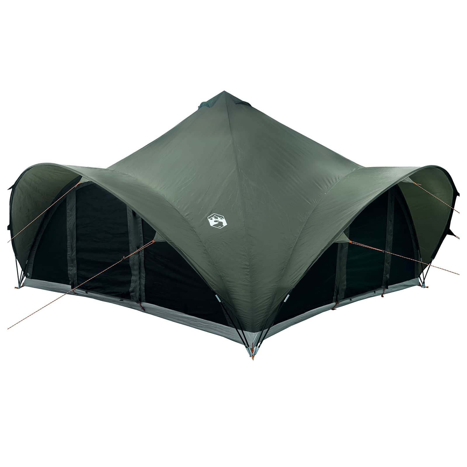 Tenda Tipi 18.0 persona Verde militare Poliestere e Acciaio