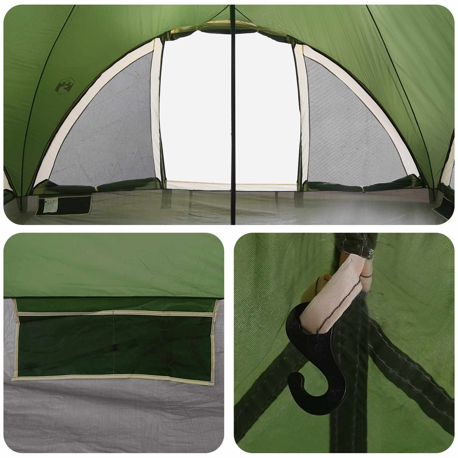 Tenda Tipi 6.0 persona Verde Poliestere e Acciaio