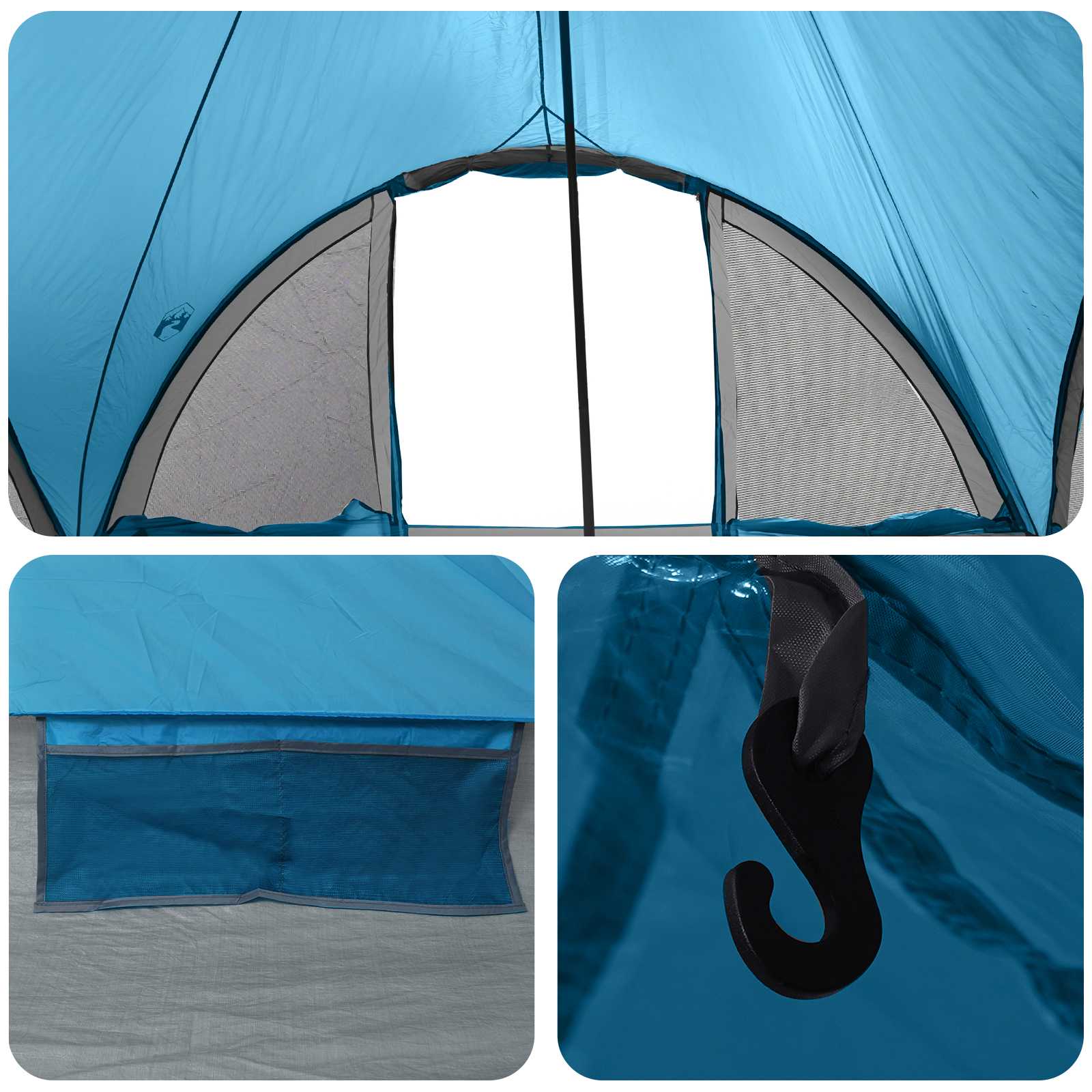 Tenda Tipi 6.0 persona Blu Poliestere e Acciaio