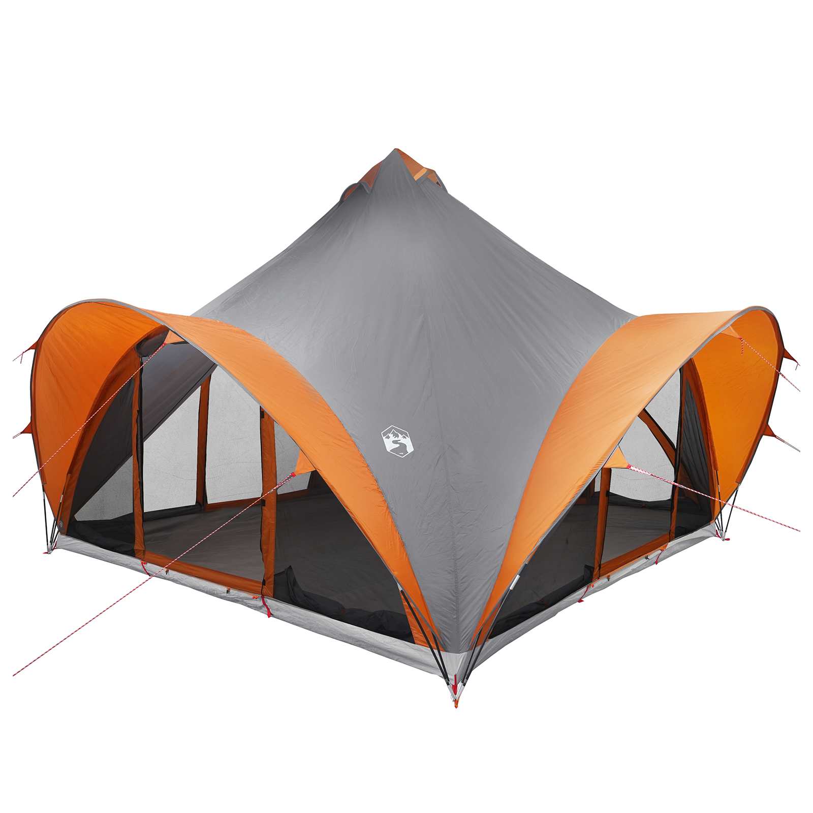 Tenda Tipi 6.0 persona Grigio e arancione Poliestere e Acciaio
