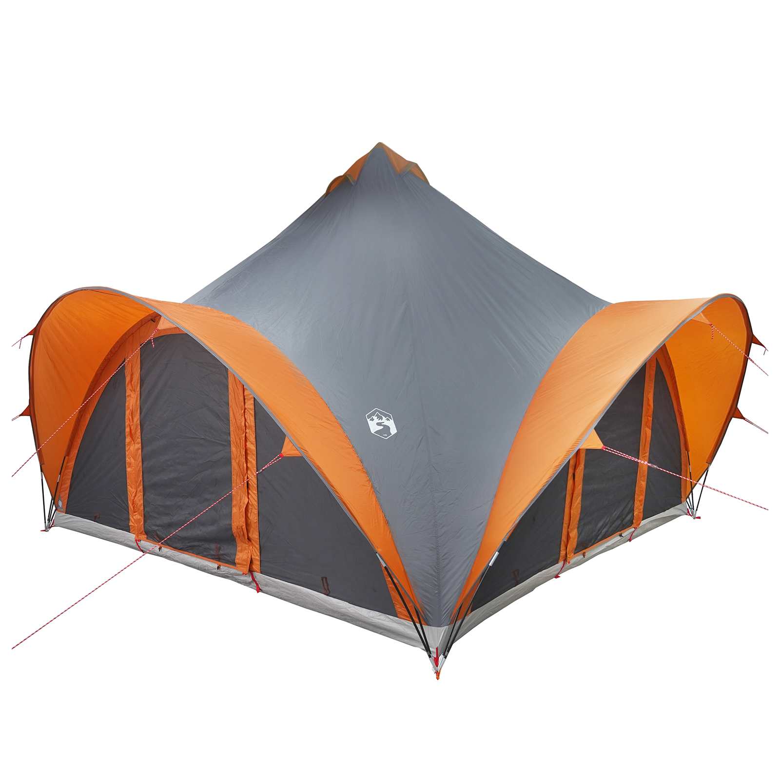 Tenda Tipi 6.0 persona Grigio e arancione Poliestere e Acciaio