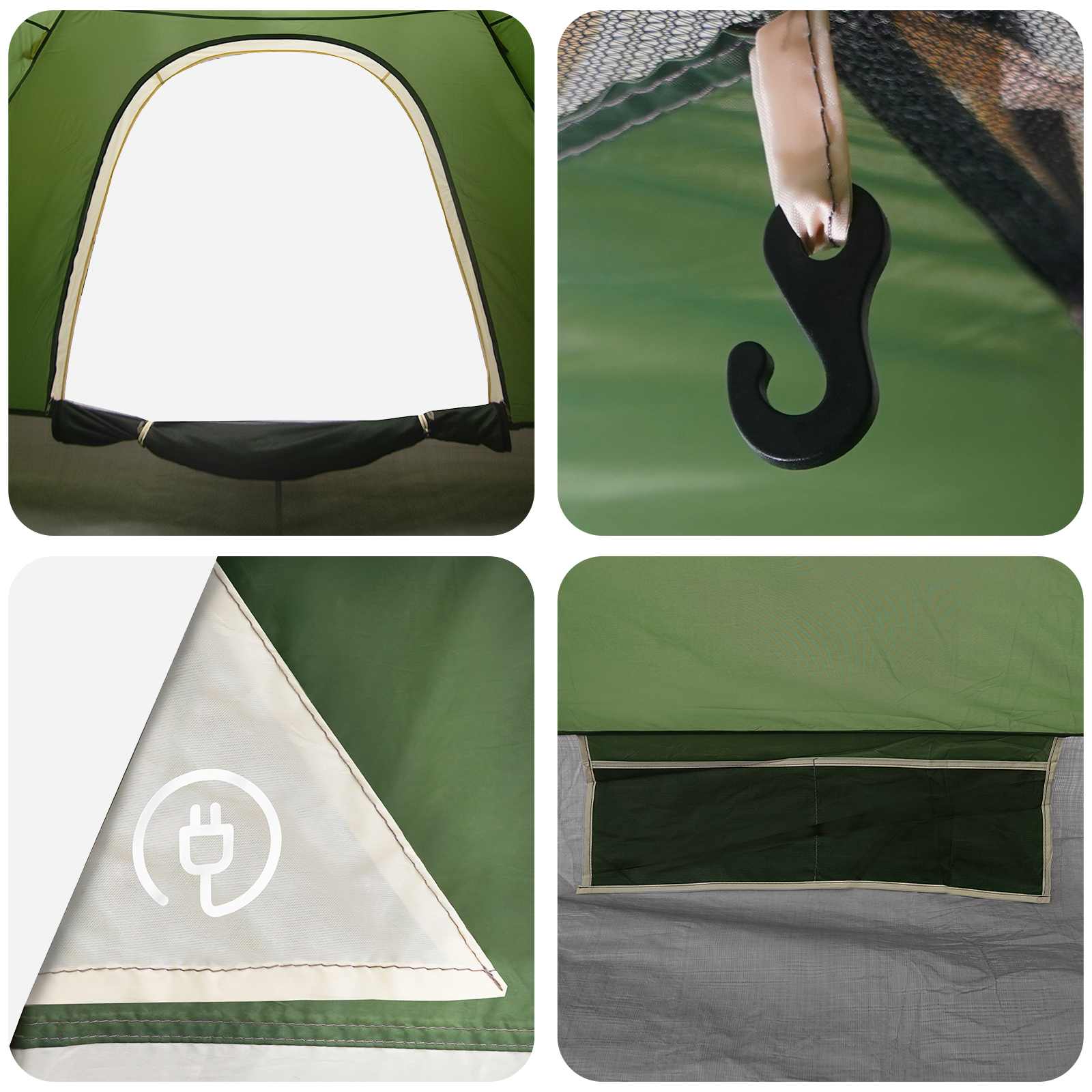 Tenda da campeggio 2 persona Verde