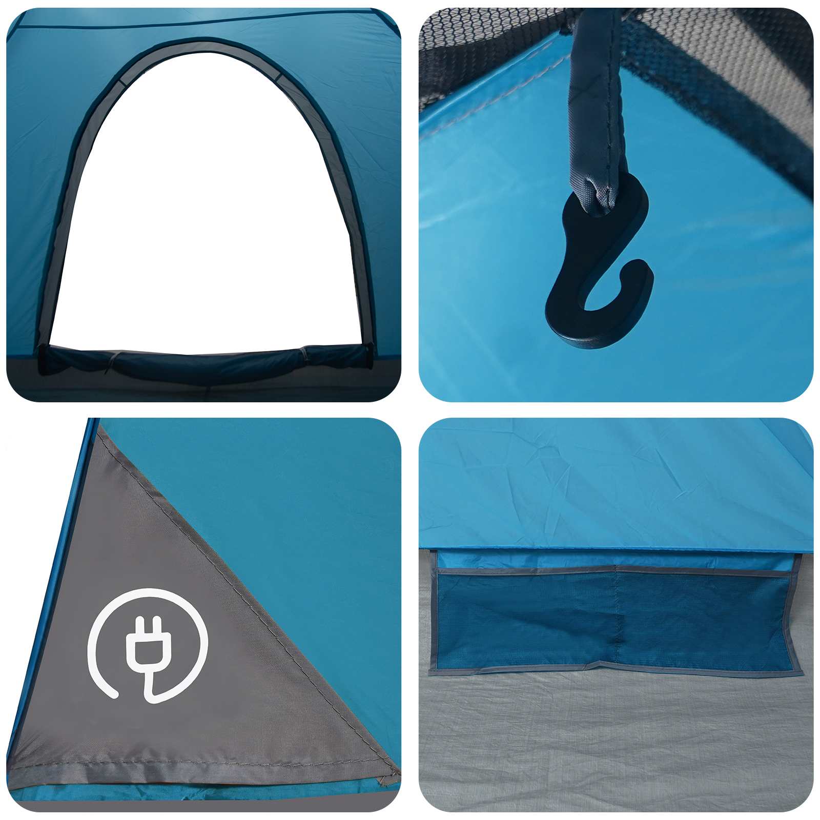 Tenda da campeggio 2 persona Blu