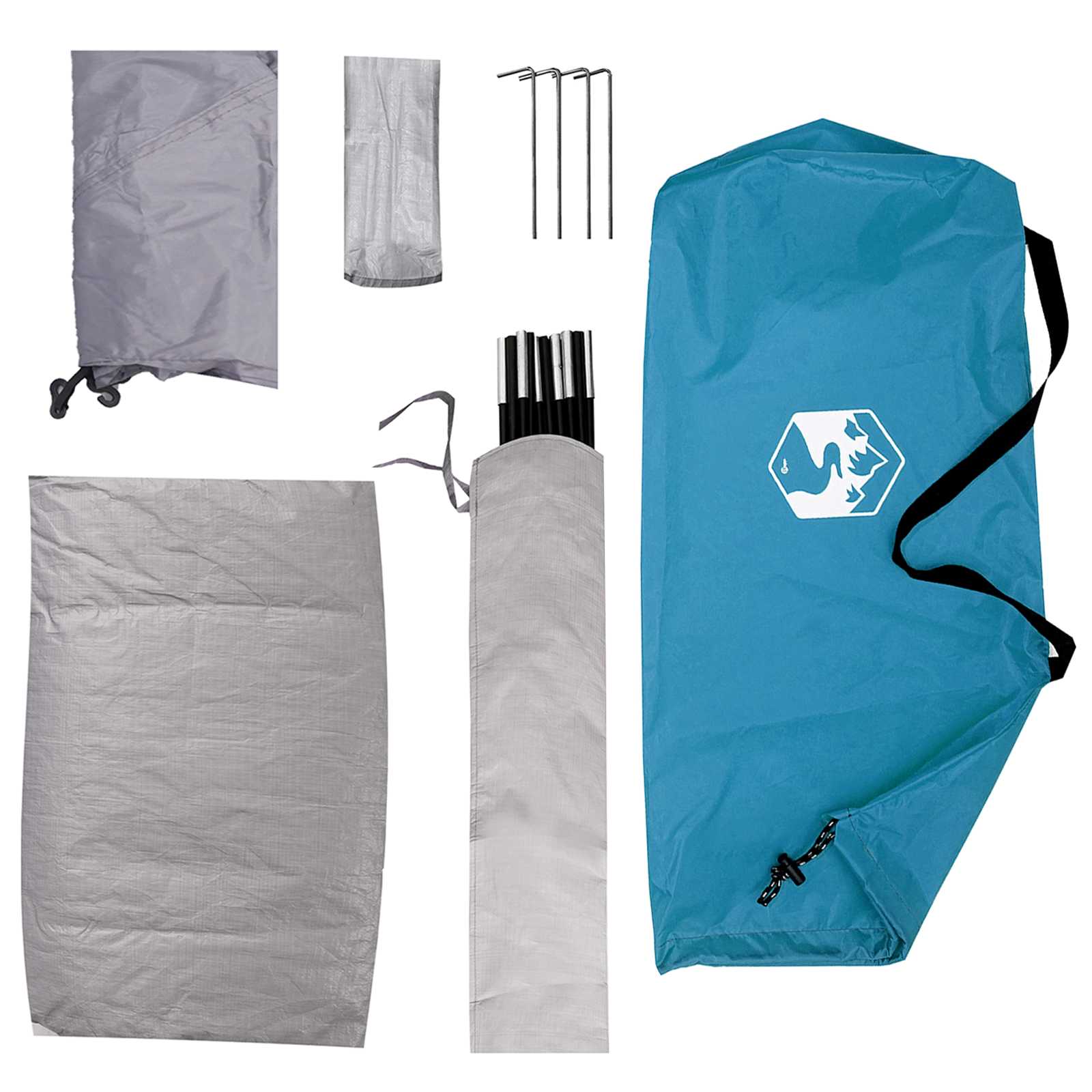 Tenda da campeggio 2 persona Blu