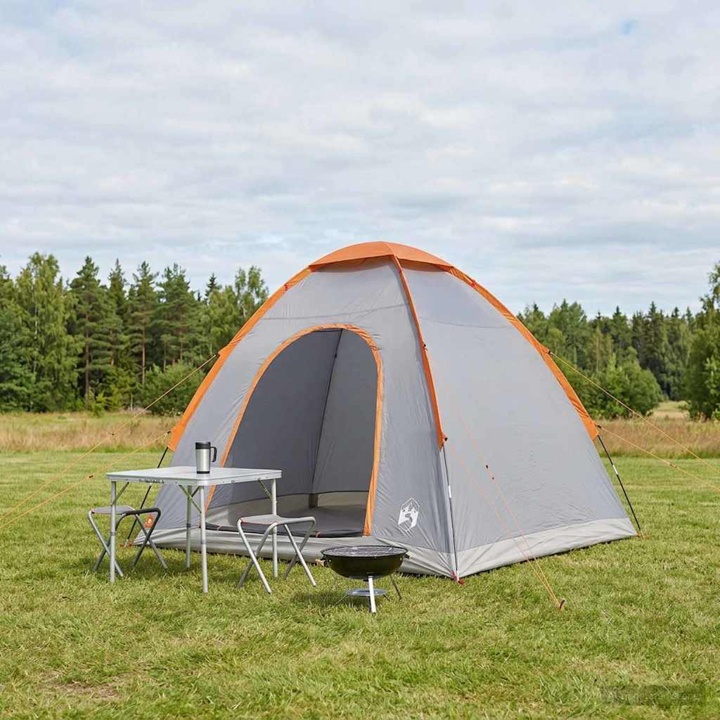 Tenda da campeggio 2 persona Grigio e arancione