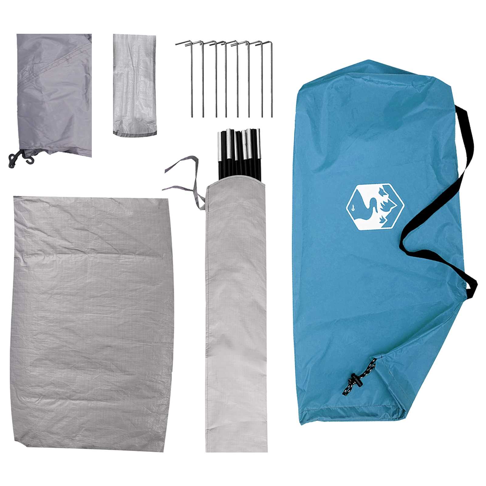 Tenda da campeggio 4 persona Blu