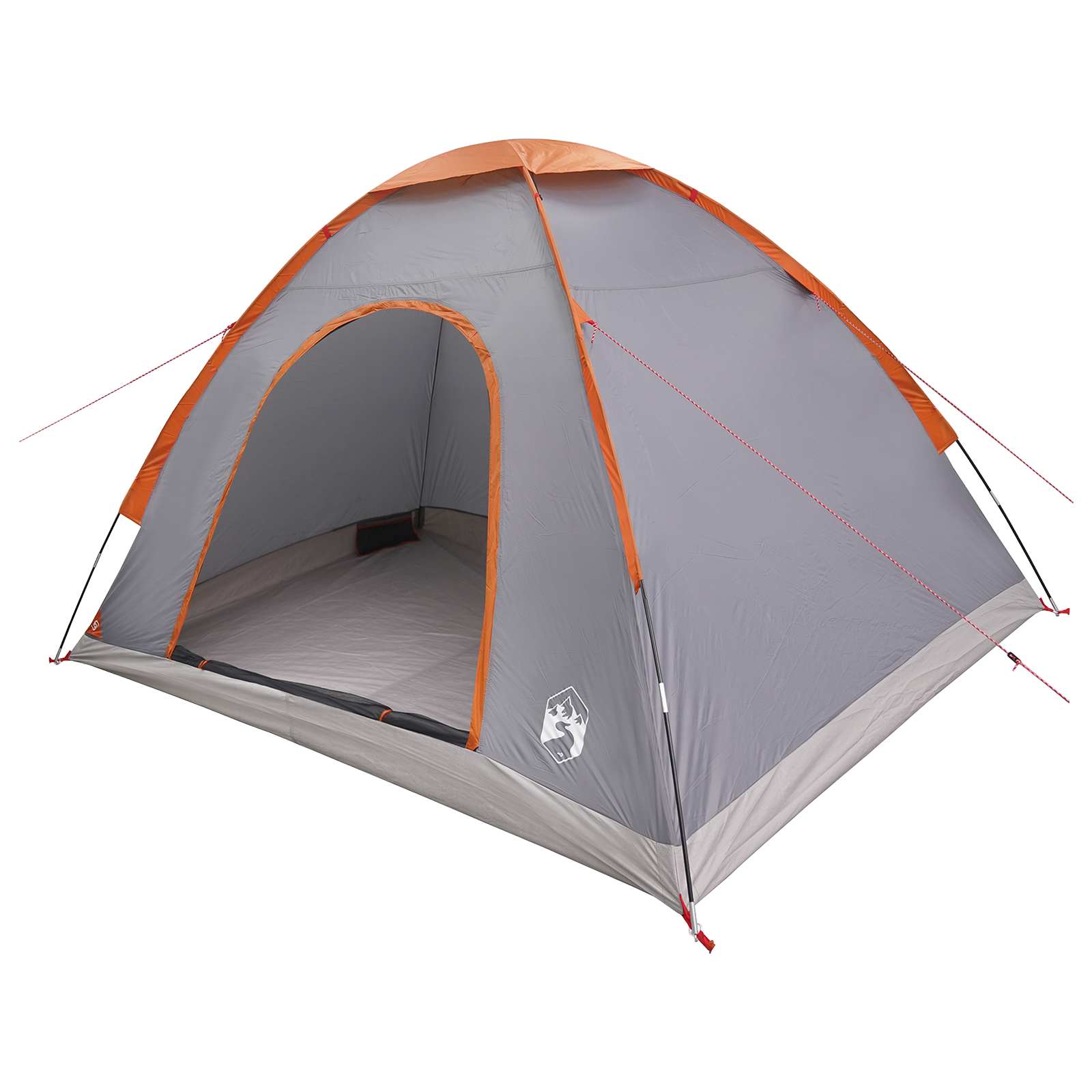 Tenda da campeggio 4 persona Grigio e arancione