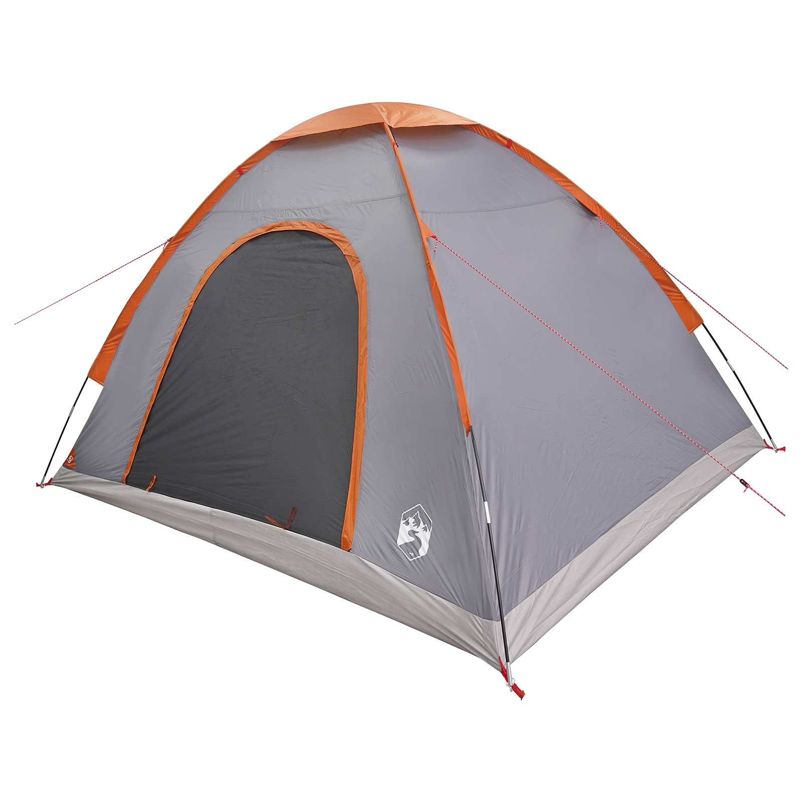 Tenda da campeggio 4 persona Grigio e arancione