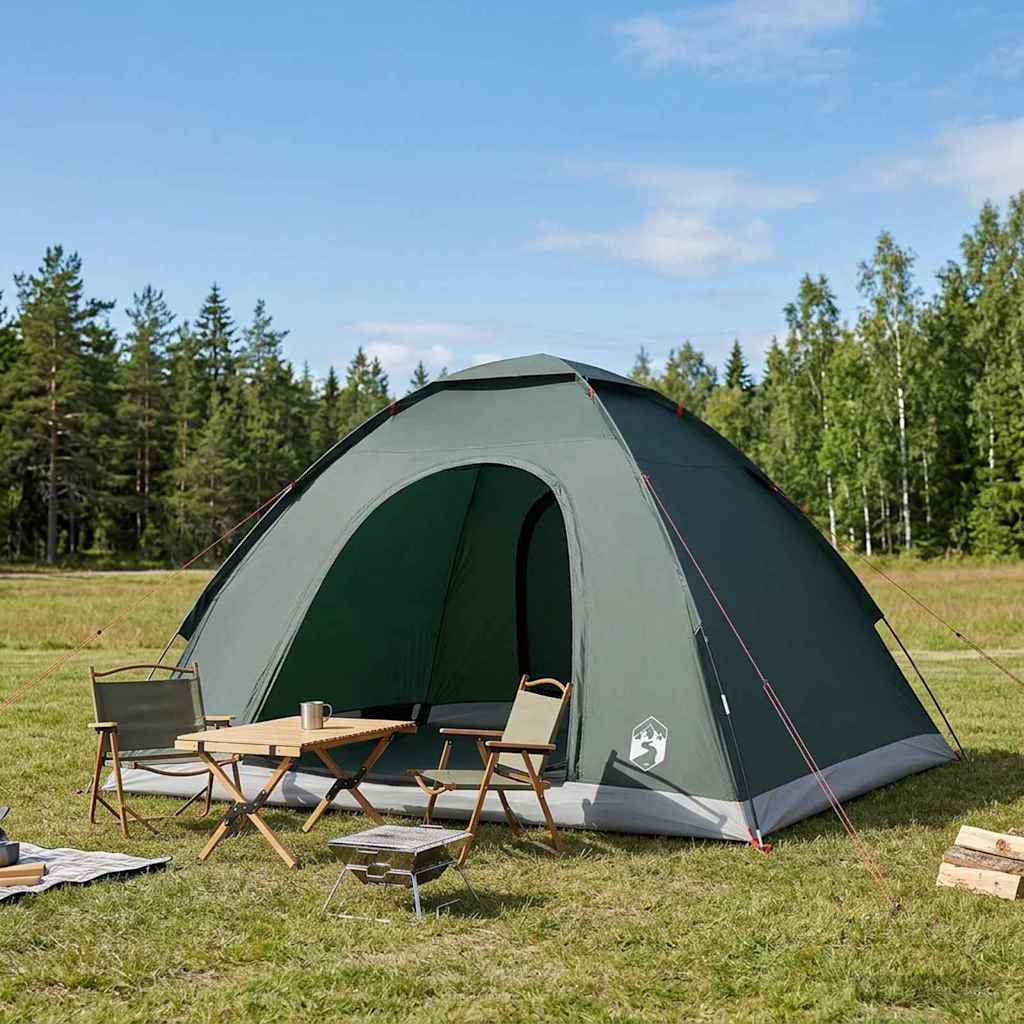 Tenda da campeggio 4 persona Verde militare